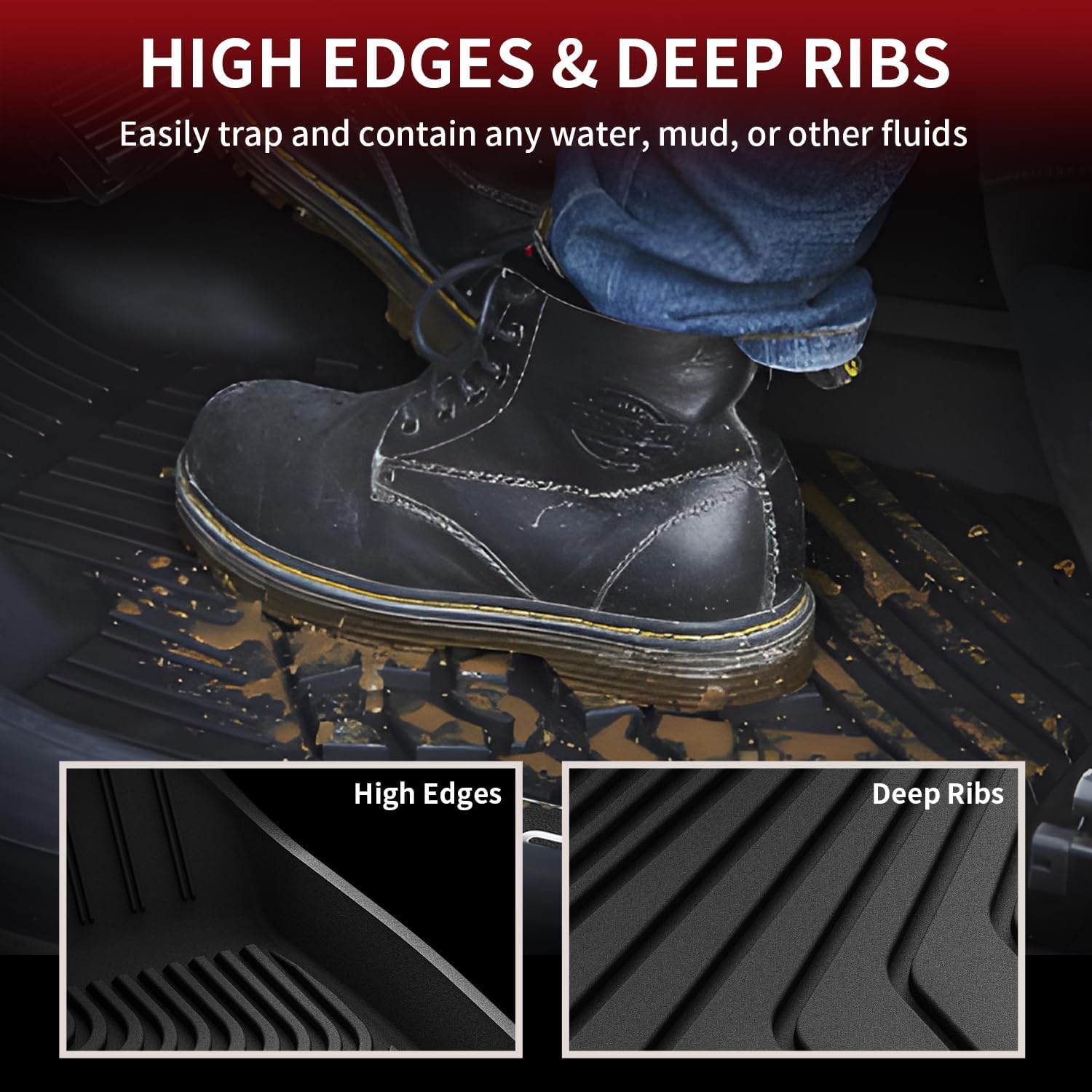 Detalle 2 de LASFIT Volvo XC60 floor mats, TPE
