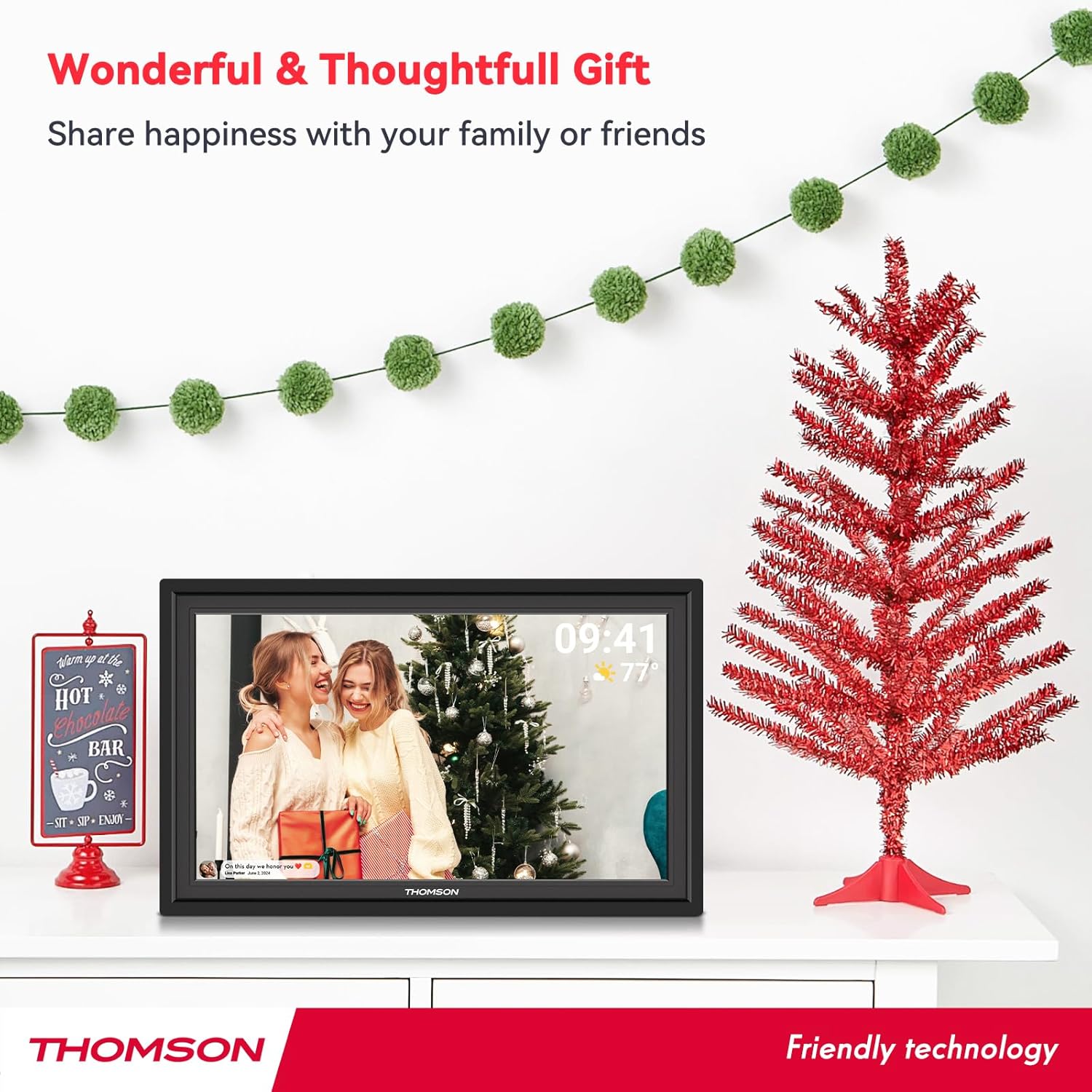 Thumbnail 6 de Frameo 15.6 Inch WiFi Digital Picture Frame with 32GB Storage and IPS Display