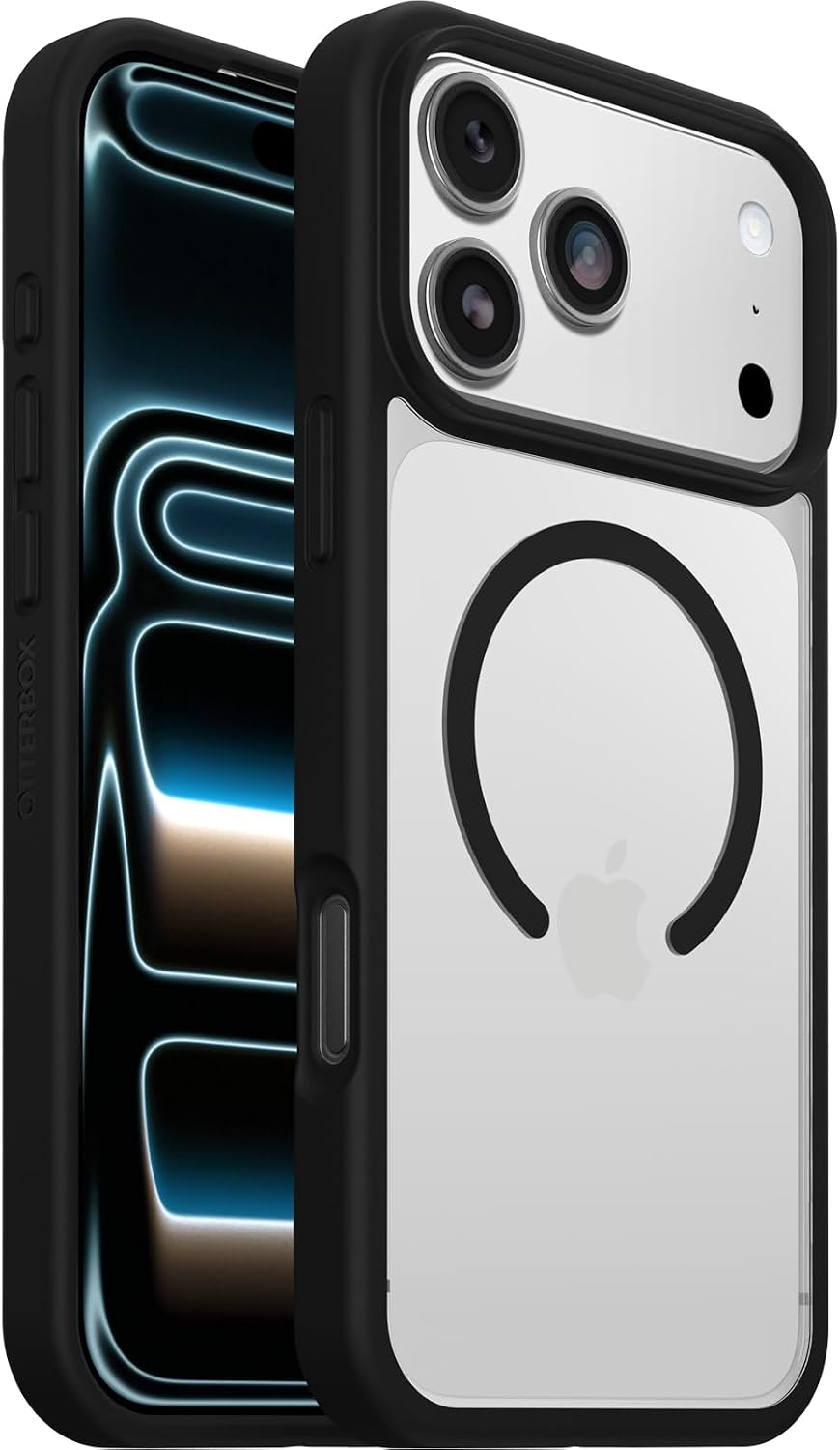 Thumbnail 6 de OtterBox React Series MagSafe-skal för iPhone Air, klart/rosa med upphöjda kanter