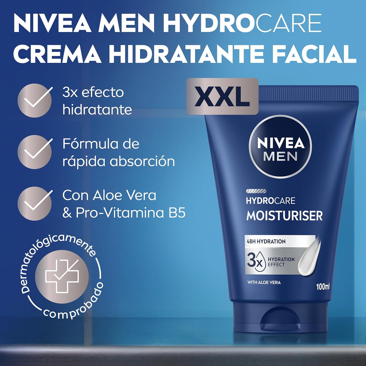 Thumbnail 1 de NIVEA MEN Hydrocare XXL crema hidratante facial 100 ml