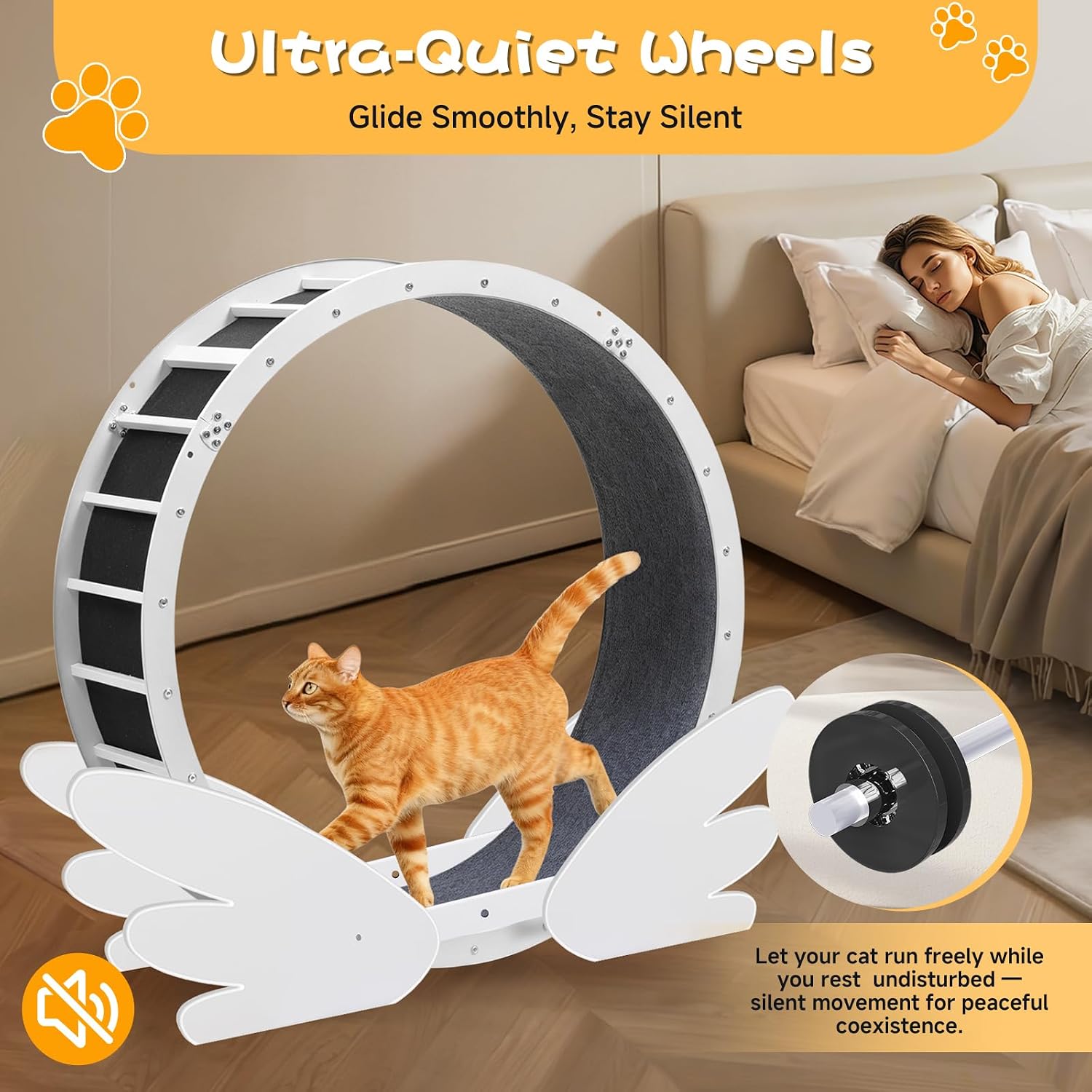 Detalle de GTPLAYER Cat Exercise Wheel, 40-Inch