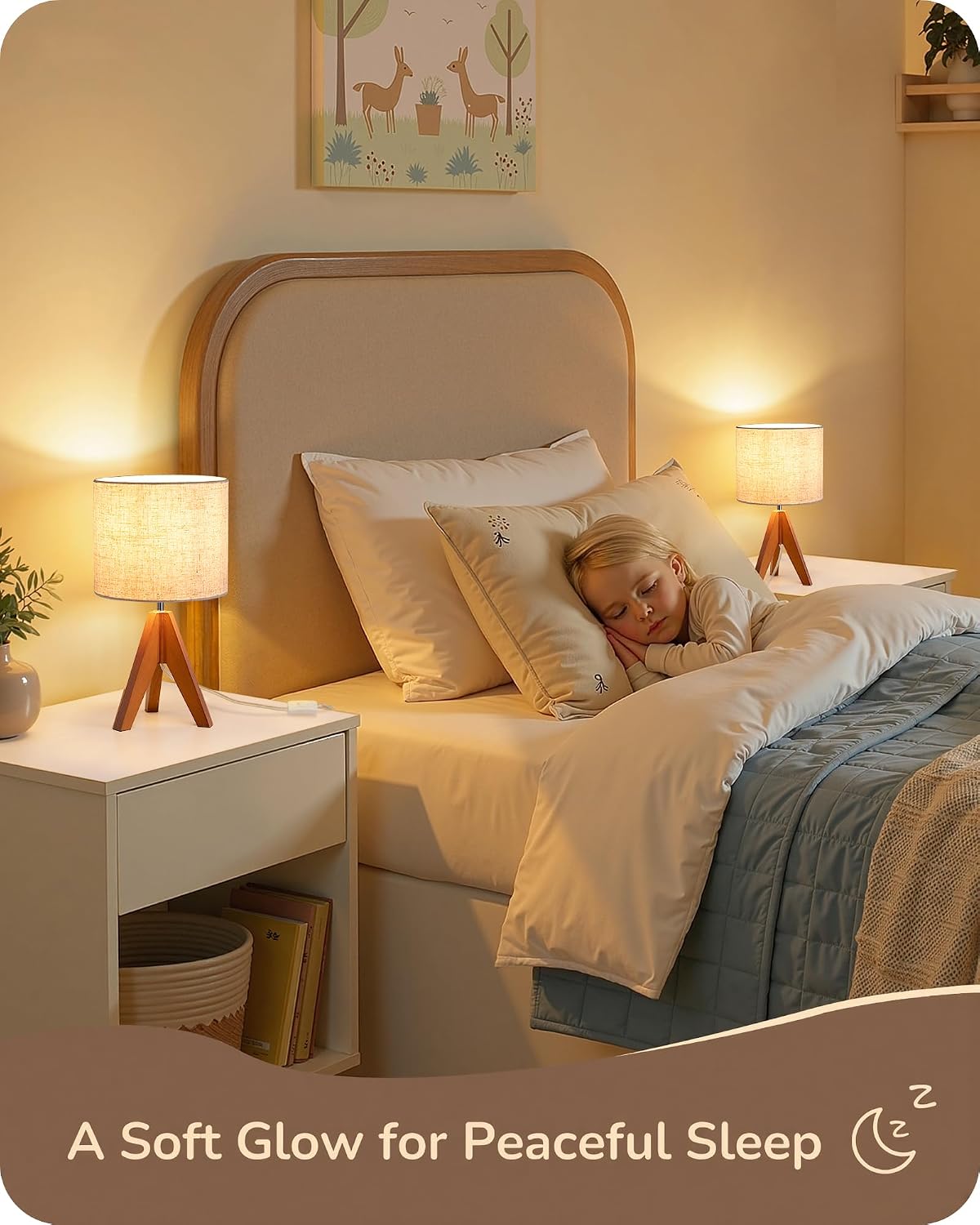 Thumbnail 5 de EDISHINE Tripod Table Lamp 14.2 in
