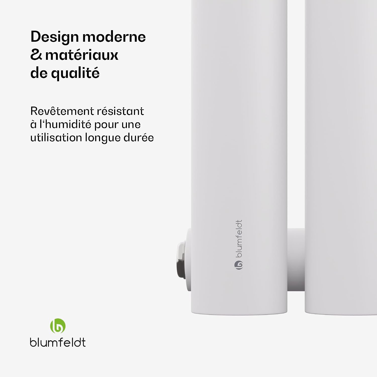 Detalle 2 de blumfeldt Tallheo wandradiator 230 W in gepoedercoat staal, wit