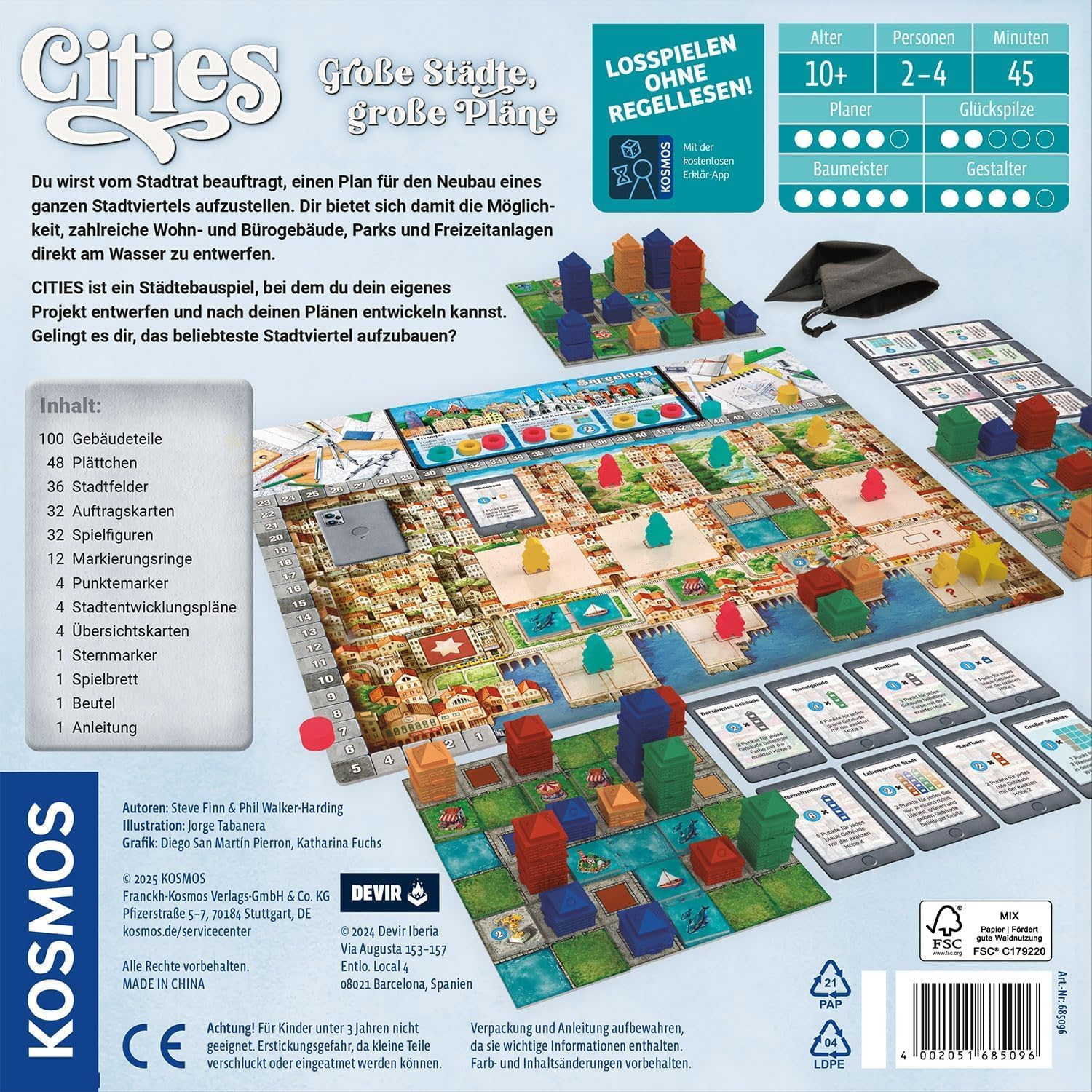 Thumbnail 1 de Cities Brettspiel 2-4 Spieler ab 10 Jahren