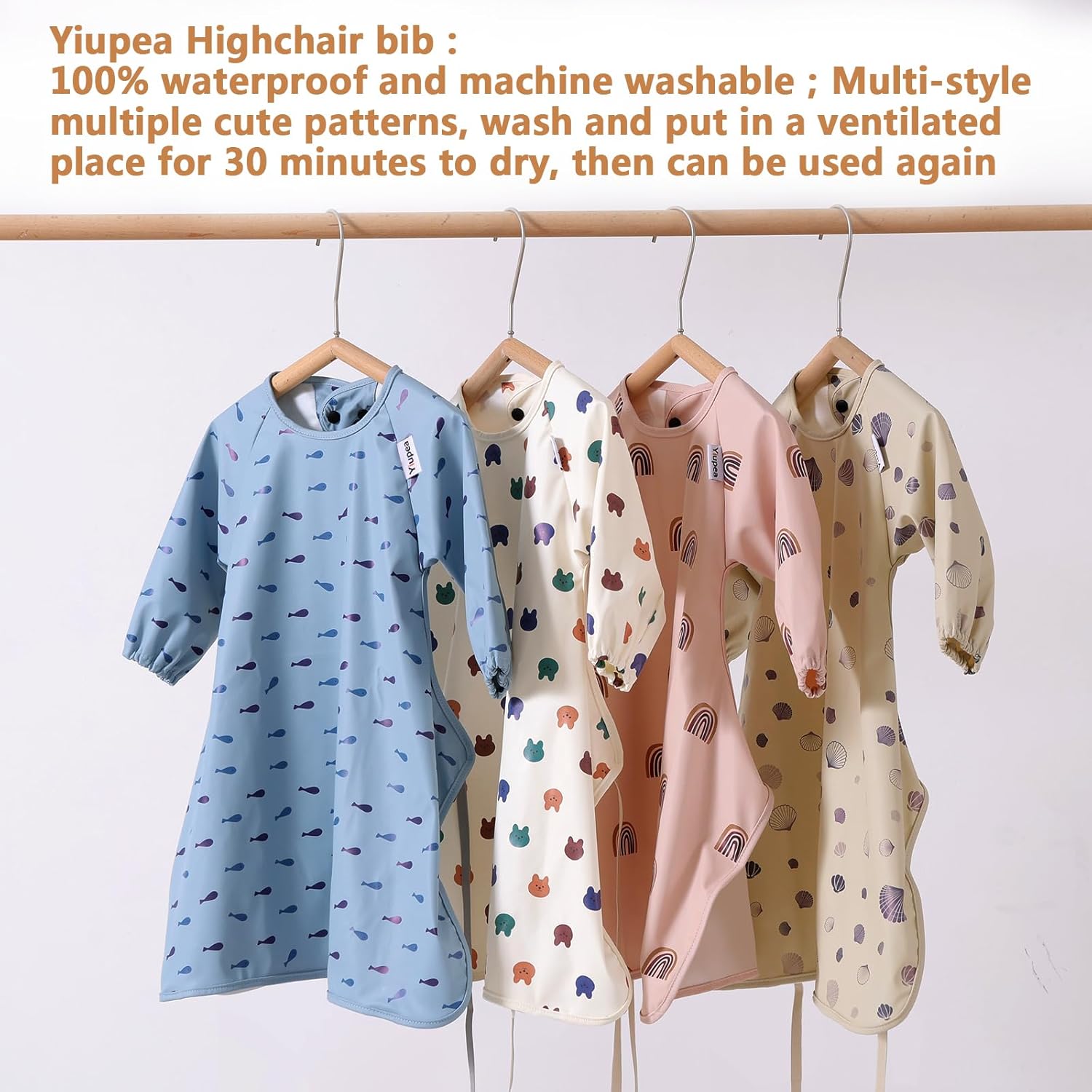 Thumbnail 4 de Yiupea Baby Bibs long-sleeve waterproof for 6–24 months