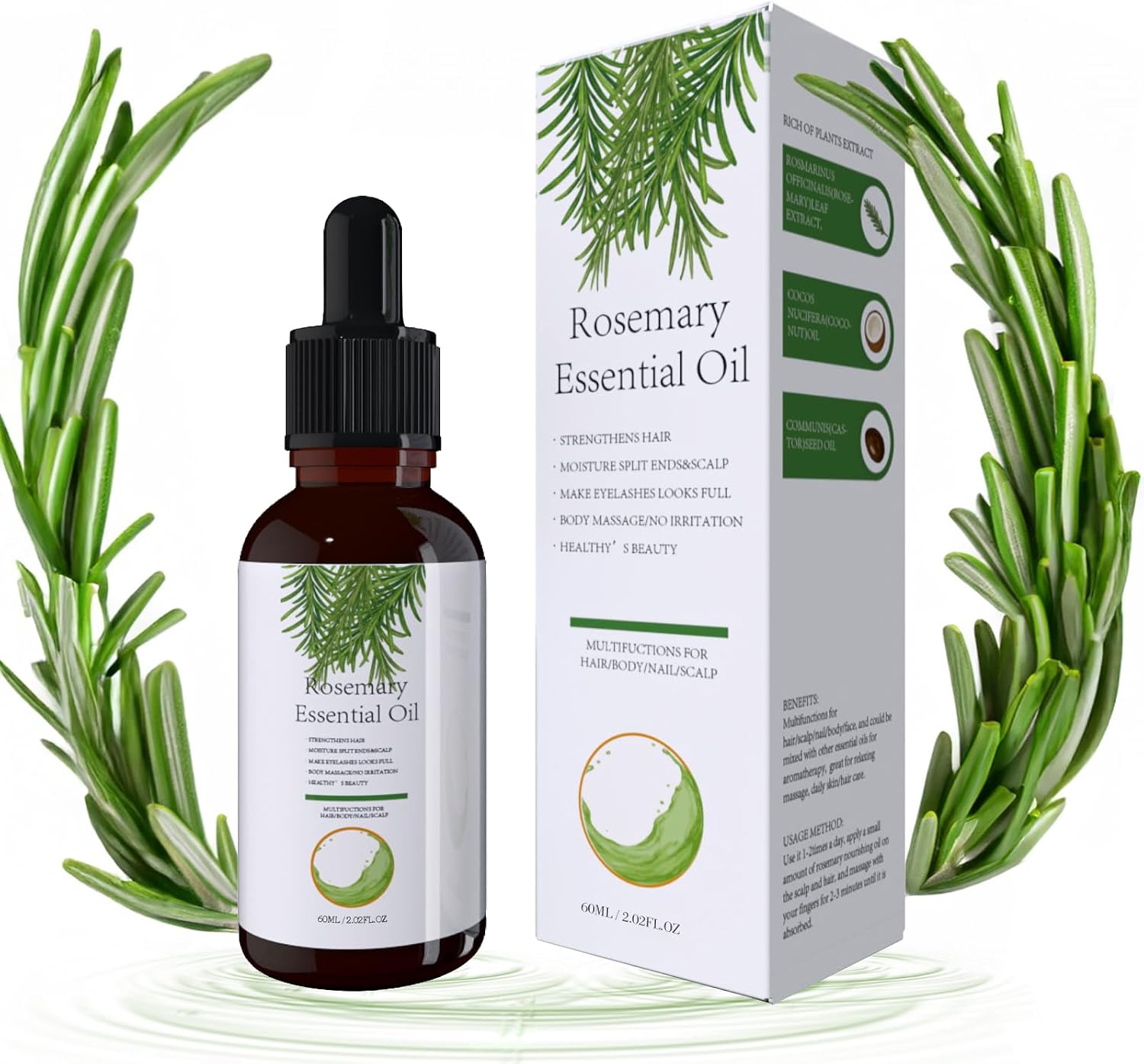 Detalle de Aceite de Romero para el Cabello 60ML