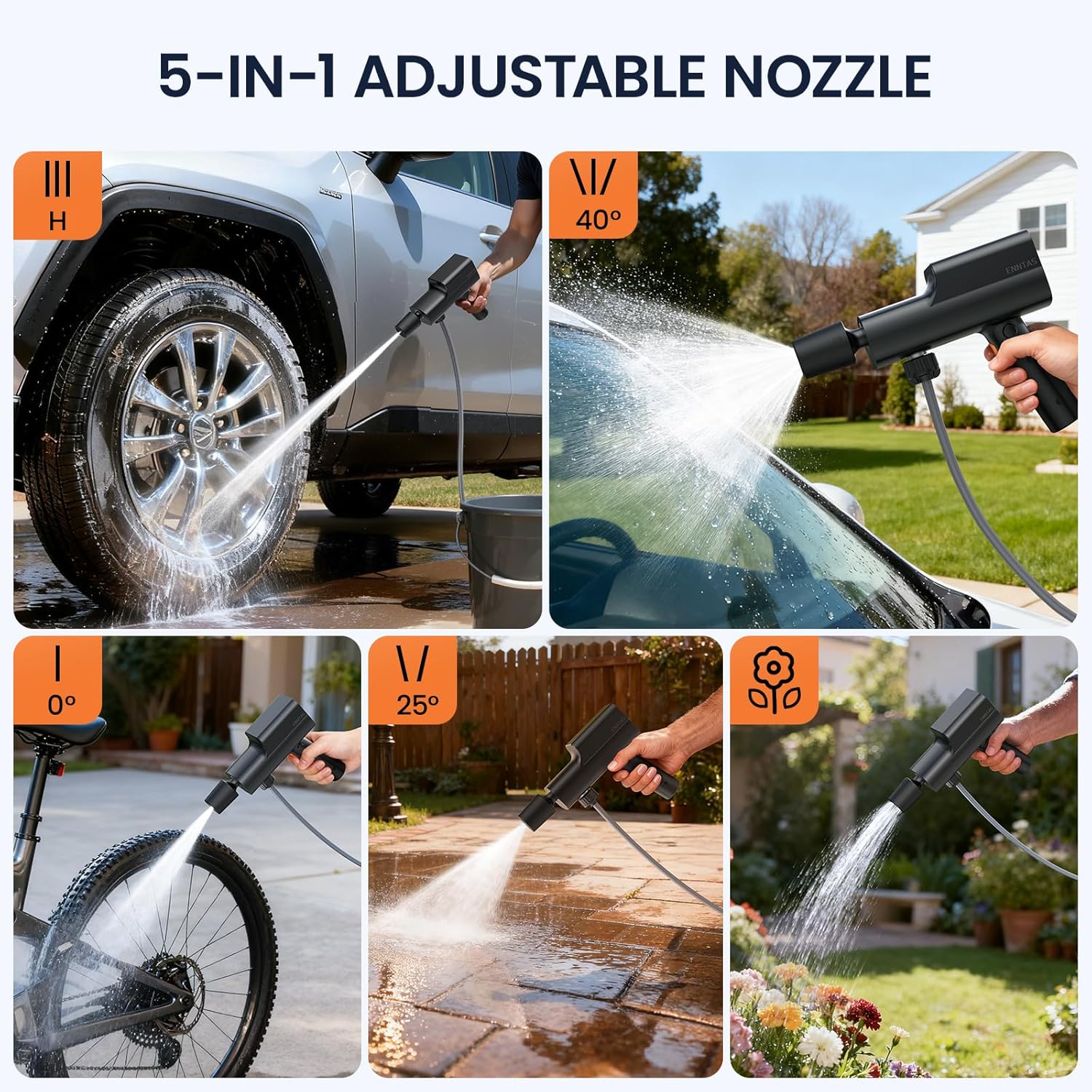 Thumbnail 5 de Cordless Pressure Washer 12000mAh, 5-in-1 Nozzle 🚿