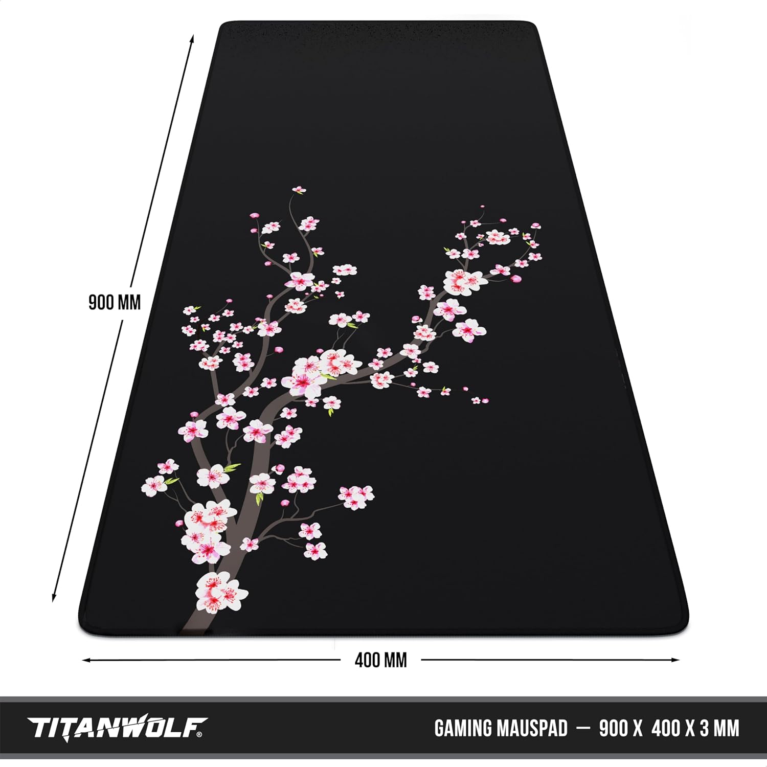 Detalle 2 de TITANWOLF XXL Speed Gaming Mauspad 900 x 400 mm
