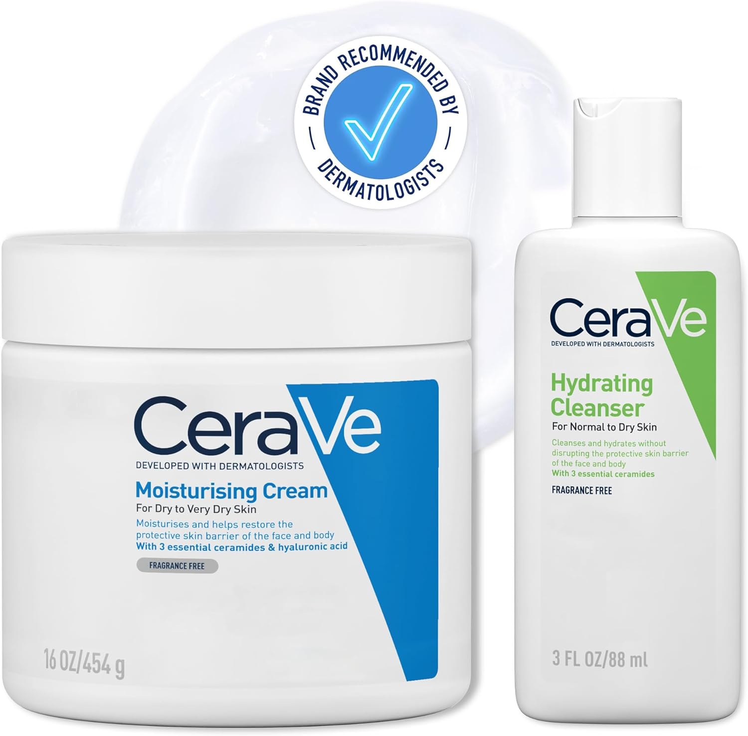 Detalle de CeraVe Travel Bundle Moisturising Cream and Cleanser