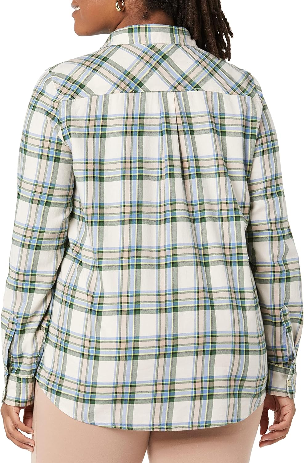 Thumbnail 3 de Amazon Essentials Women's Regular-Fit Long-Sleeve Lightweight Plaid Flannel Shirt