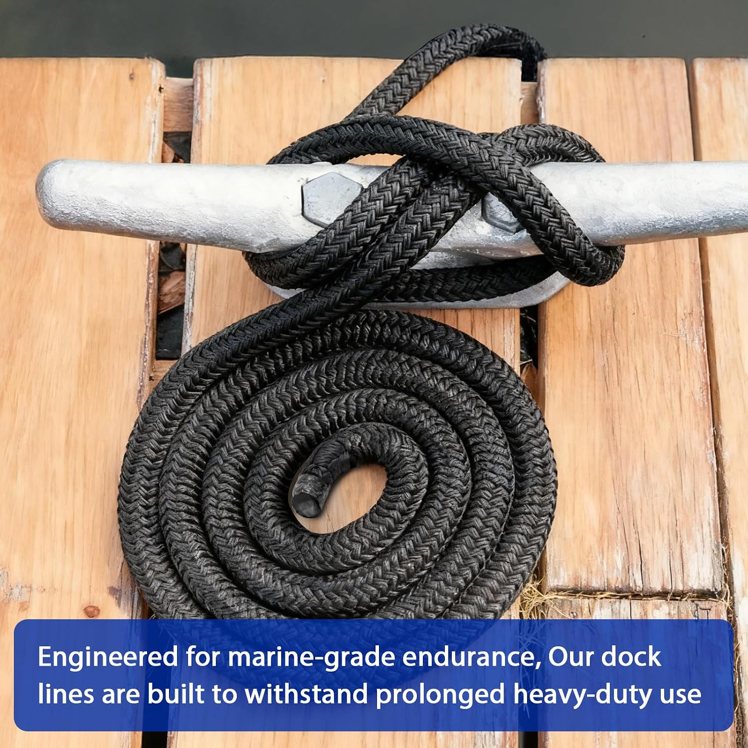 Thumbnail 6 de HOKINETY Boat Dock Lines, 1/2" x 30 ft, Double-Braid Nylon, 2-Pack