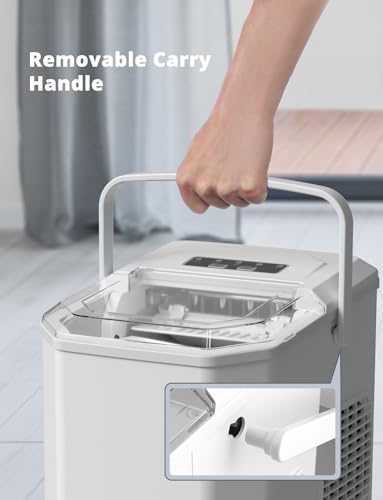 Detalle de Acmeenjoy Ice Maker Machine Countertop: Compact 12kg/24h, 9 Cubes in 6 Minutes