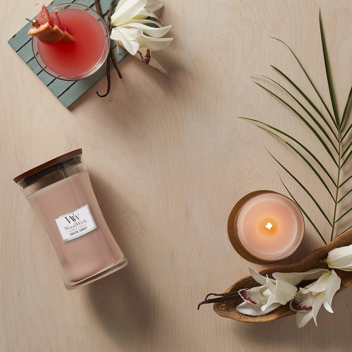 Thumbnail 4 de WoodWick grande bougie parfumée Coucher de soleil