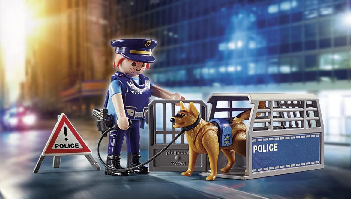 Detalle 1 de PLAYMOBIL City Action 6878: Control de Policía 🚓 diversión segura
