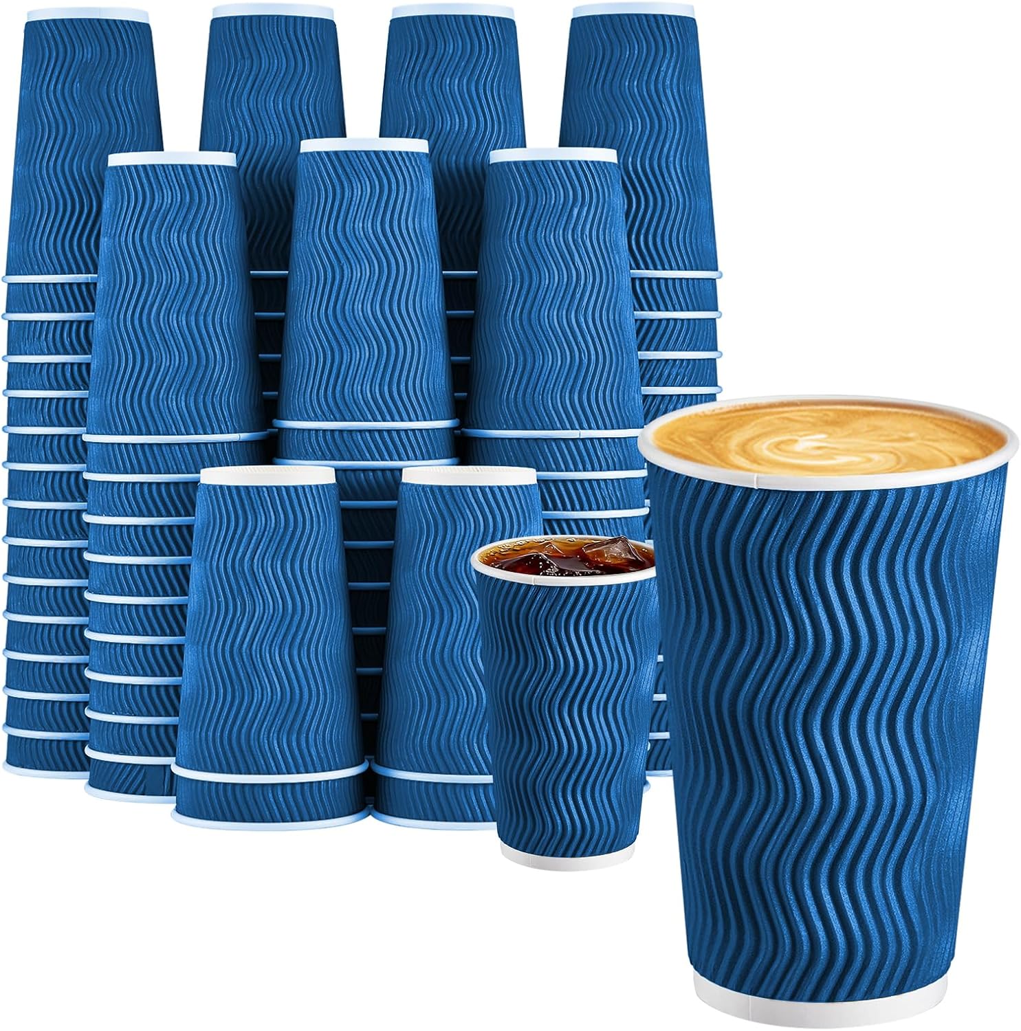 Thumbnail 6 de Lamosi 12 oz Insulated Coffee Cups 500 Pack