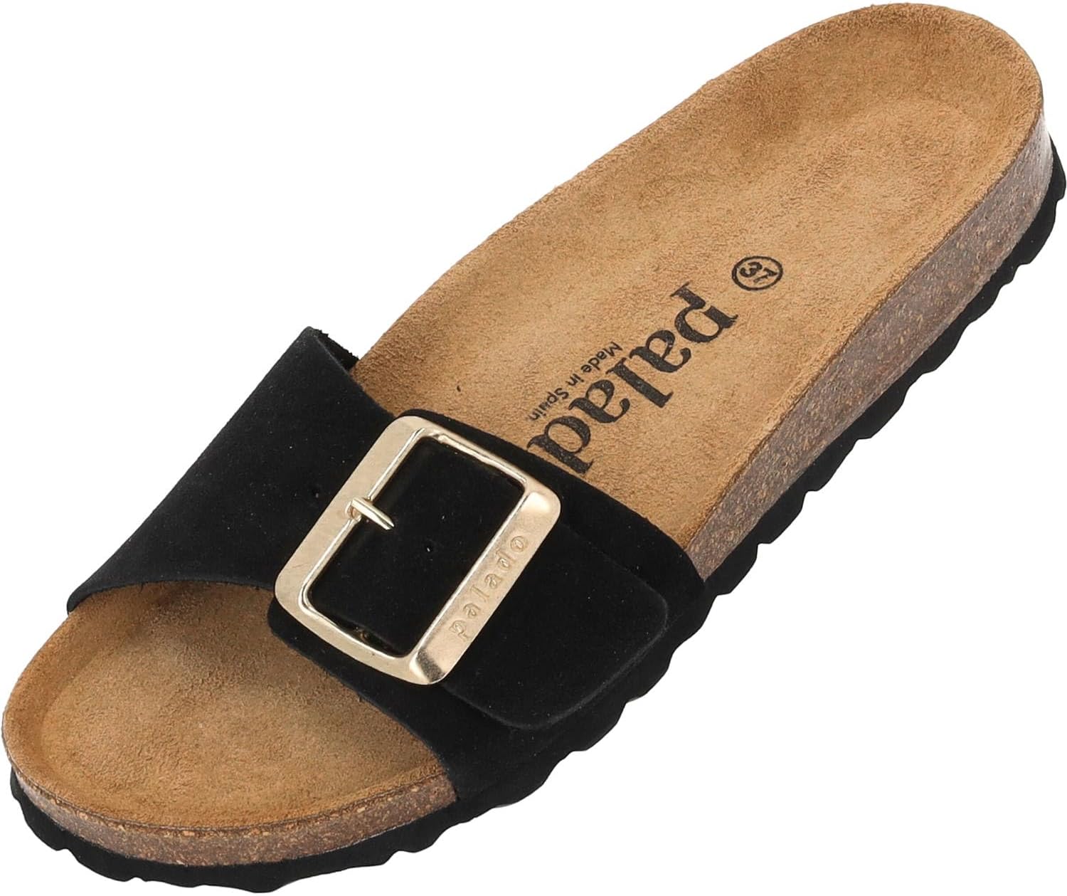 Thumbnail 6 de Palado Malta EGS Velours Premium Leather – Damen Pantoletten mit Kork-Fußbett, Made in Spain