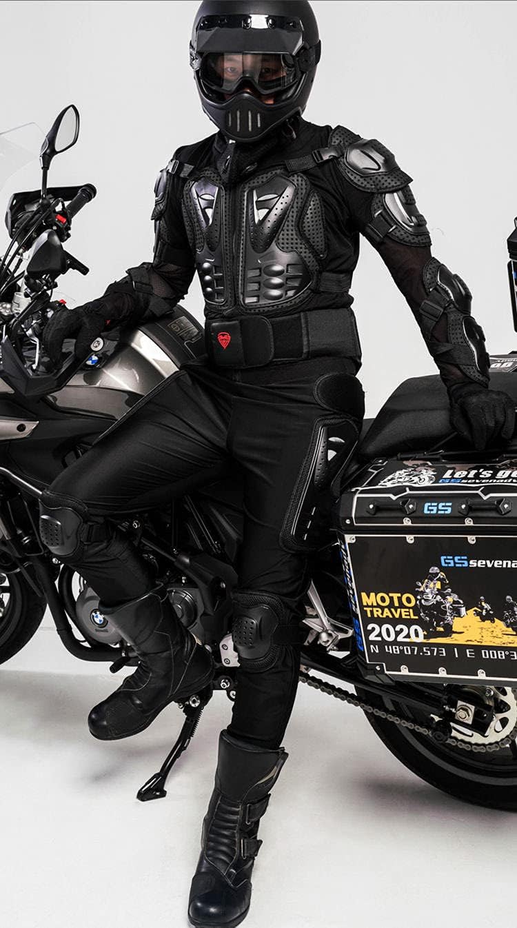 Detalle de YEASQGS motorbike protective armour hip thigh knee knee armour (trousers only) for motocross, MTB and dirt bike