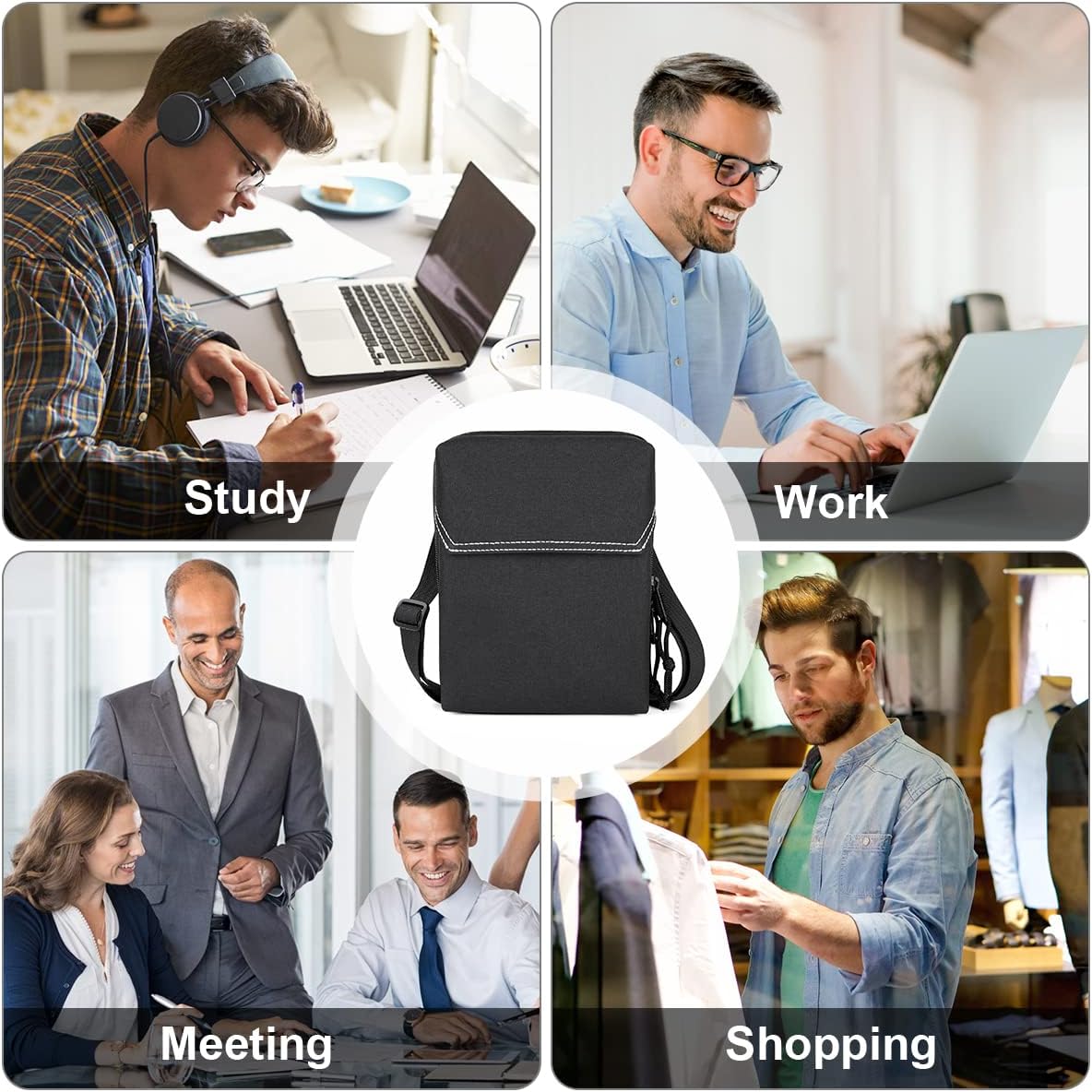 Thumbnail 6 de flintronic Sac bandoulière téléphone avec blocage RFID