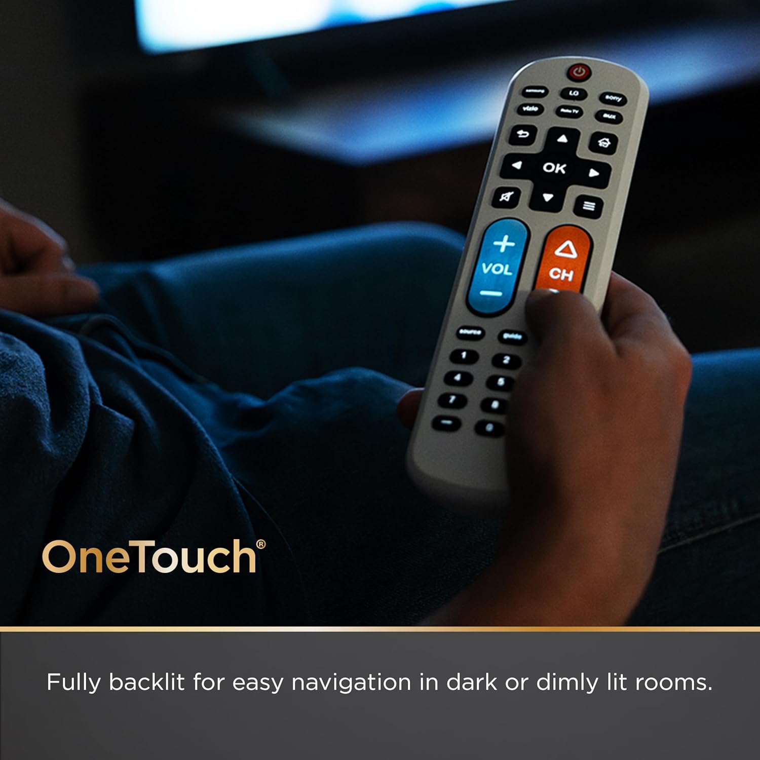 Thumbnail 3 de UltraPro BigEZ OneTouch Big Button Universal TV Remote (85053) – Backlit, Easy Setup, for Seniors