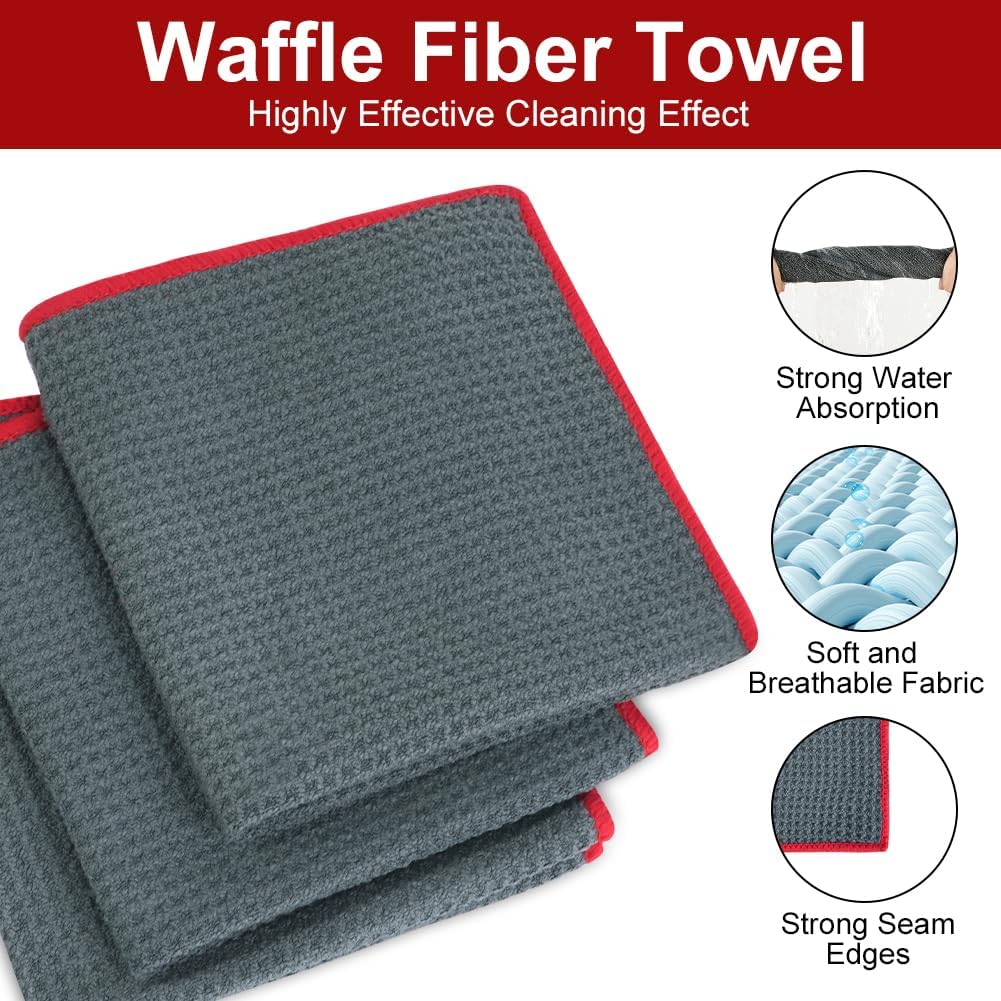 Thumbnail 2 de Adiwo Microfibre Cleaning Cloths 30x30cm, 400GSM 🧽