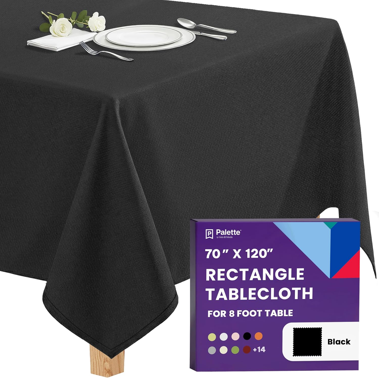 Detalle de Gee Di Moda Rectangle Tablecloth 70 x 120 Inch