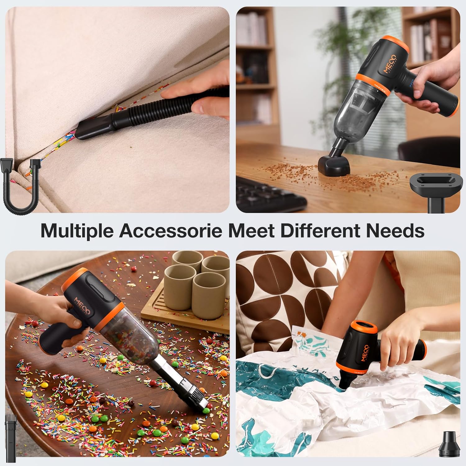 Thumbnail 4 de MECO ELEVERDE Nettoyeur d'air comprimé 4 en 1 300 ml 📷