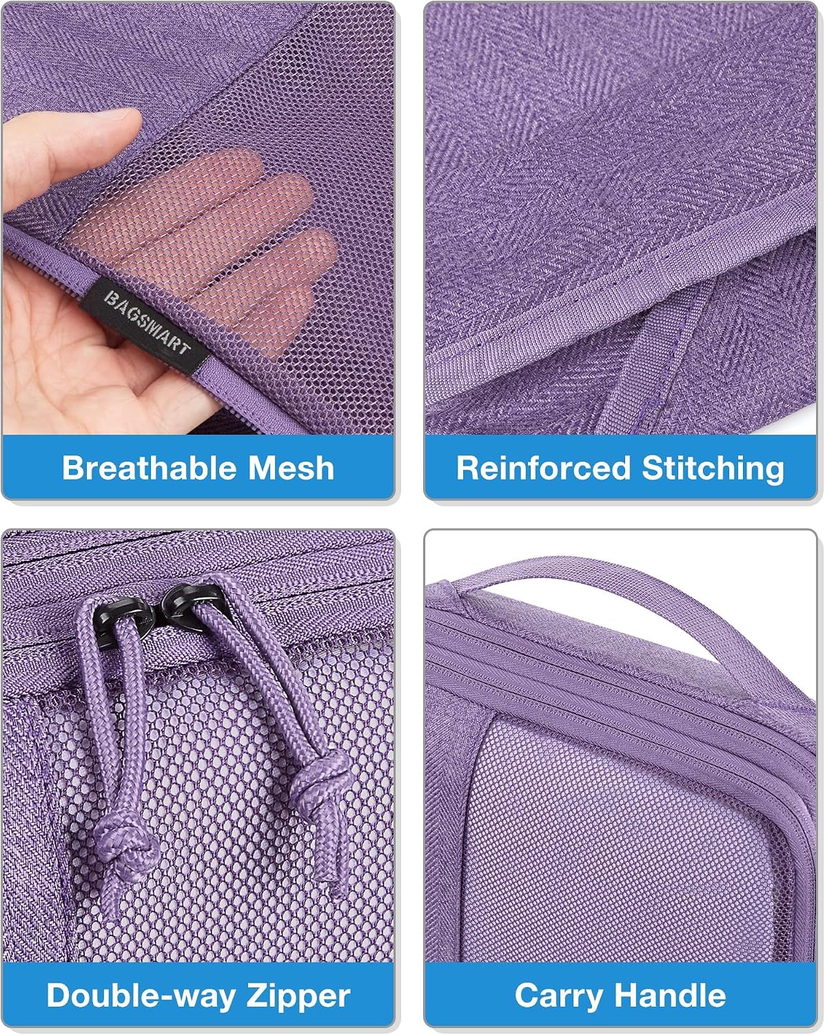 Thumbnail 5 de BAGSMART Compression Packing Cubes 6-Piece Set