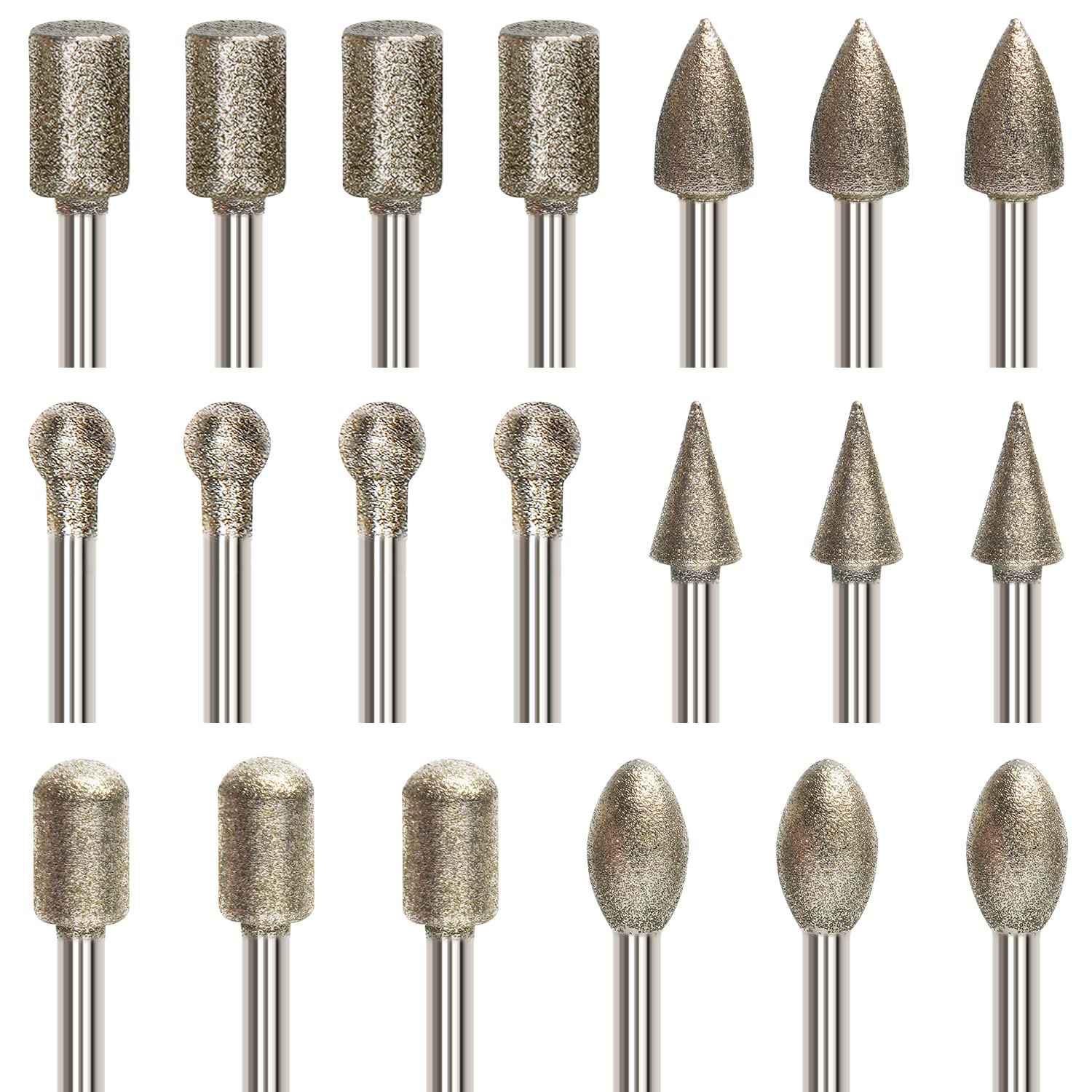 YURINWOO Diamant Fräser Set 20-teilig