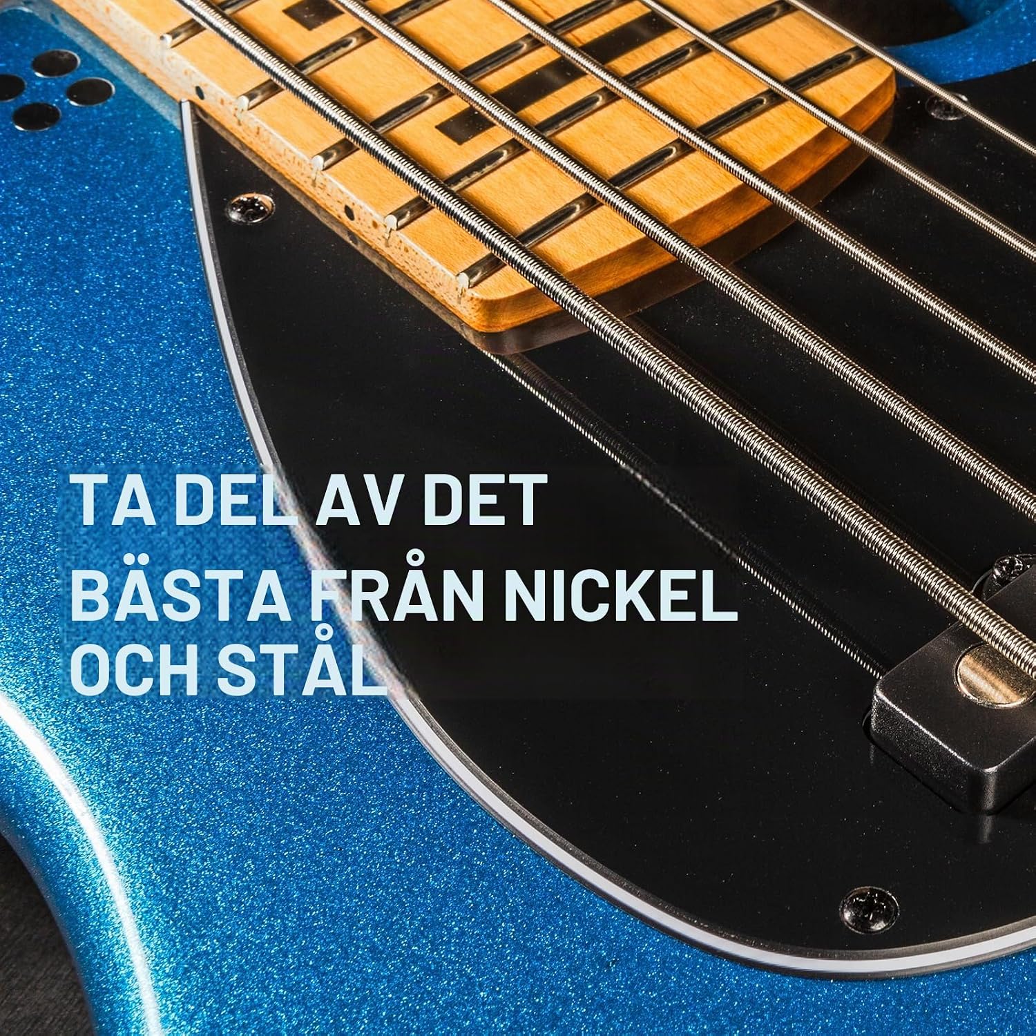 Detalle 2 de Jim Dunlop Hybrid Nickel 45-105 bassträngar, nickelbelagda