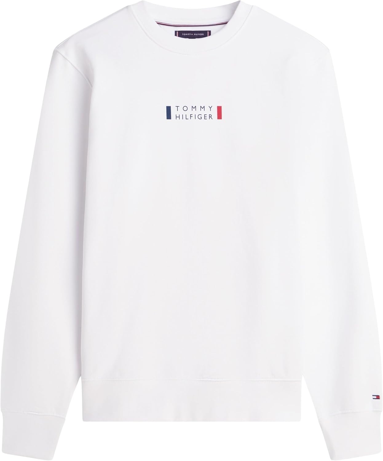 Detalle de Tommy Hilfiger Brand Love Sweatshirt Mw0mw41428: felpa unisex, autentica e sostenibile