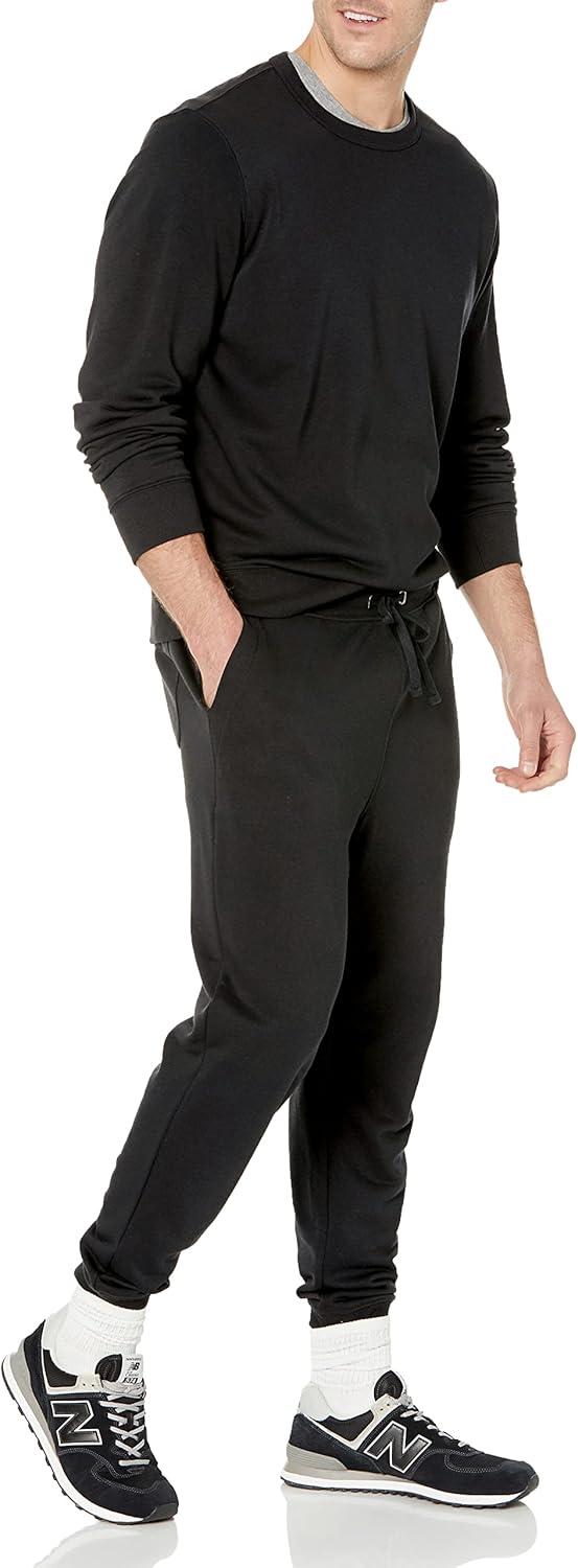 Thumbnail 6 de Amazon Essentials Herren leichtes French-Terry-Sweatshirt mit Rundhalsausschnitt (Big & Tall)