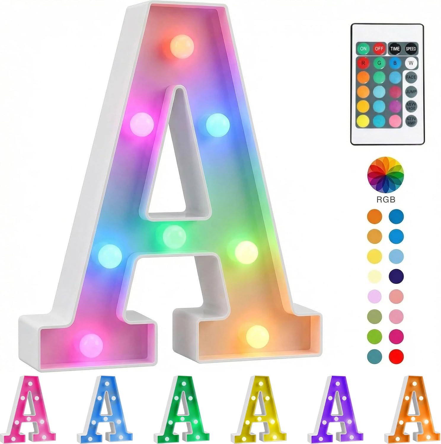 Detalle de Hoodupo Marquee Letter Light A