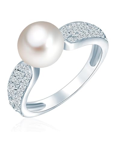 Detalle de Valero Pearls Anillo de perlas en plata de ley 925