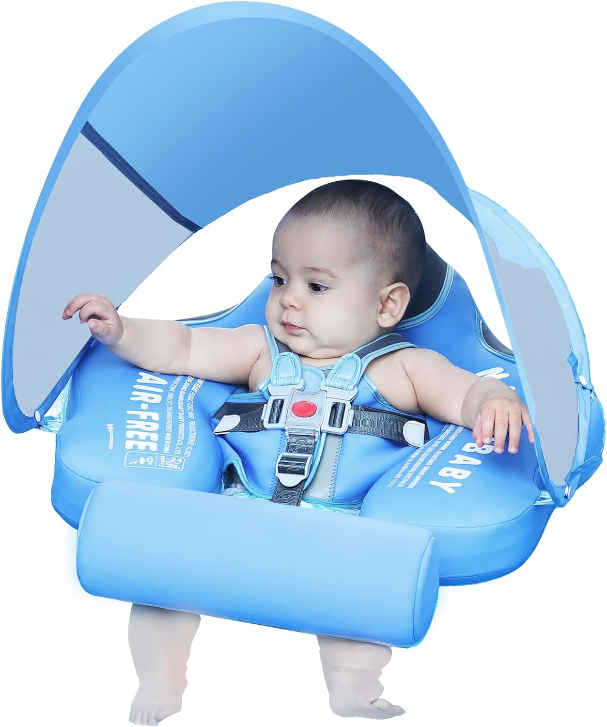 Detalle de Mambobaby Float: Non-Inflatable Baby Swim Float with Detachable Tail and Sun Canopy (3–24 Months)