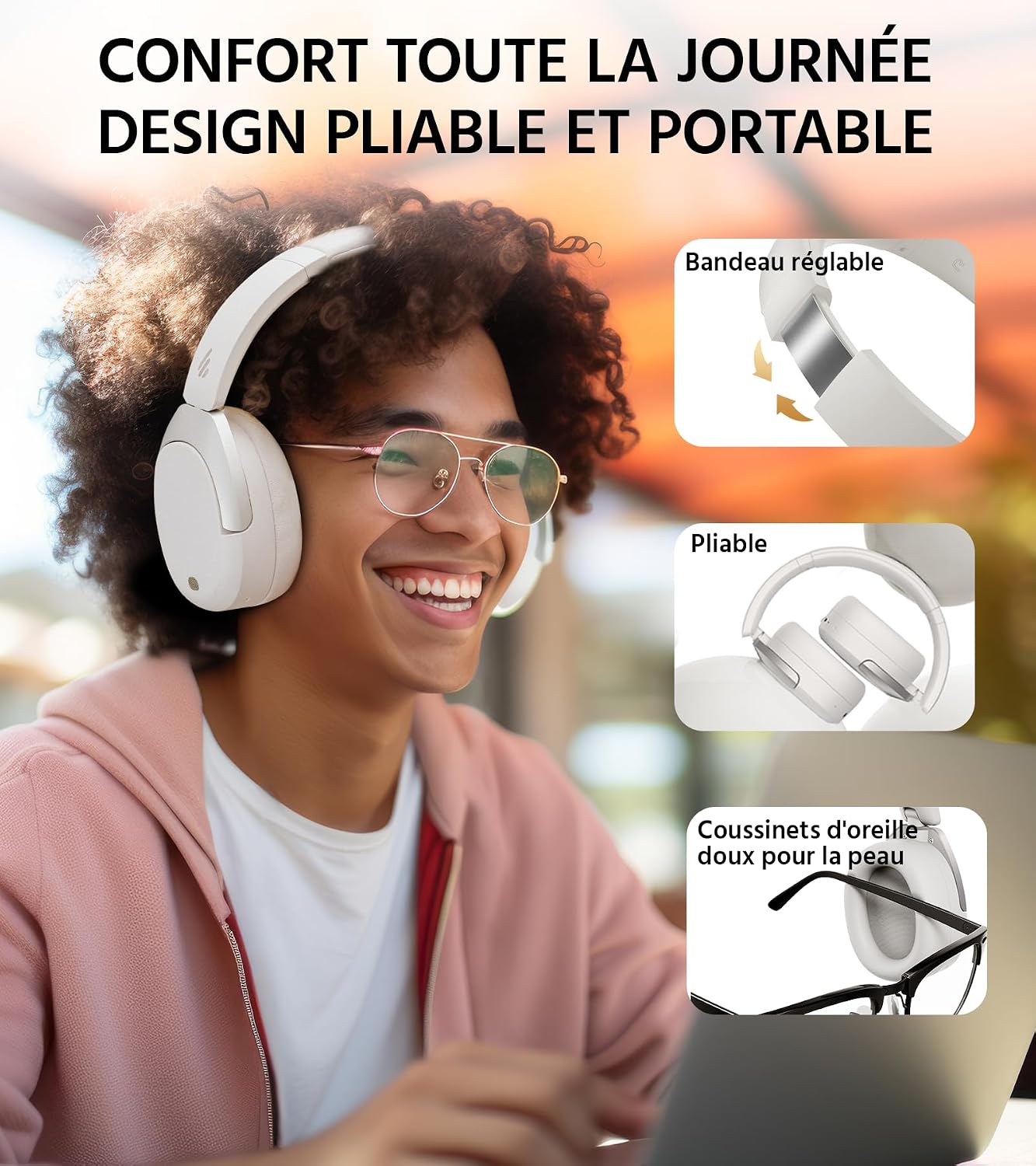 Thumbnail 6 de Edifier W830NB Casque sans fil ANC 94 h