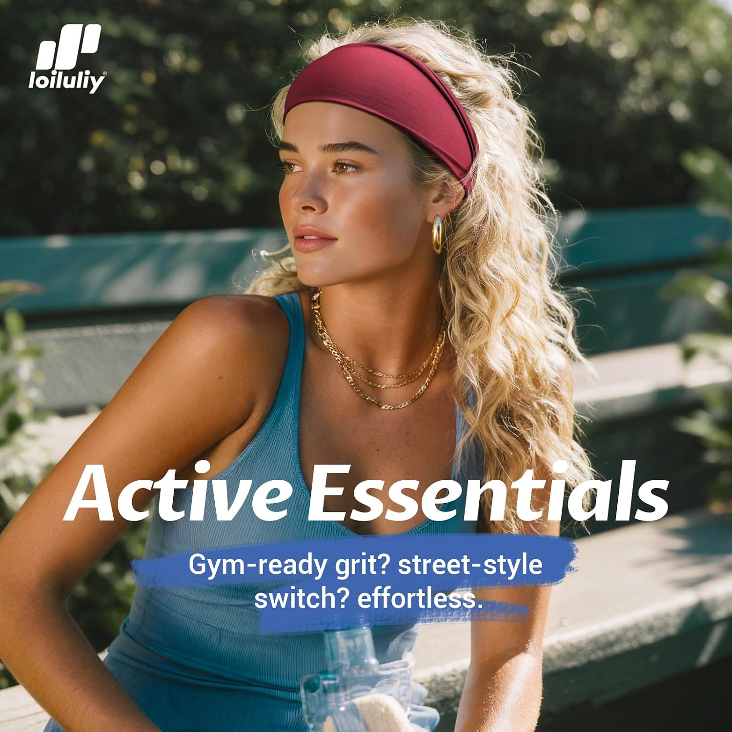 Thumbnail 1 de Loiluliy Stirnband Damen Sport – 6er Pack breit, elastisch und schweißableitend