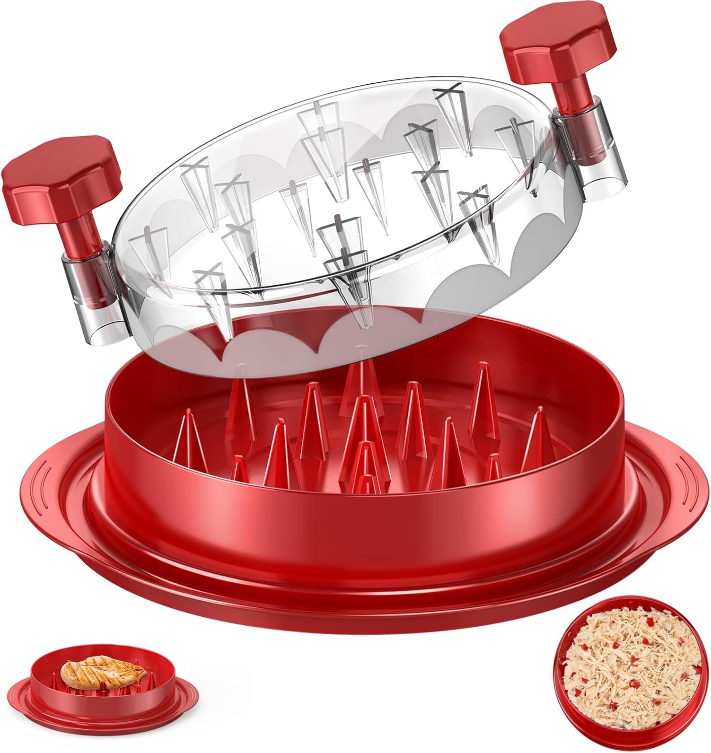 Thumbnail 6 de SoulLife Chicken Shredder (8 Inches) with Clear Lid