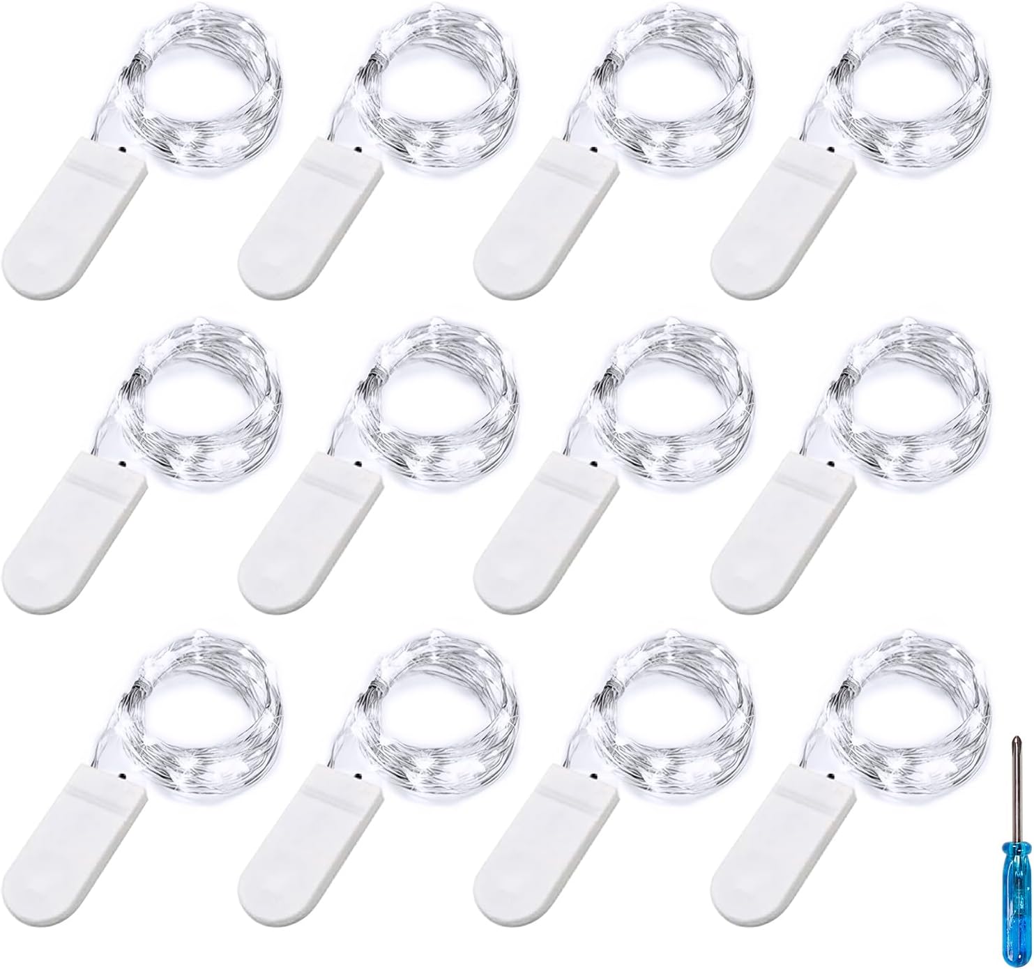 Thumbnail 1 de BXROIU Fairy Lights 2m 20 LEDs Battery Operated – 6 Pack