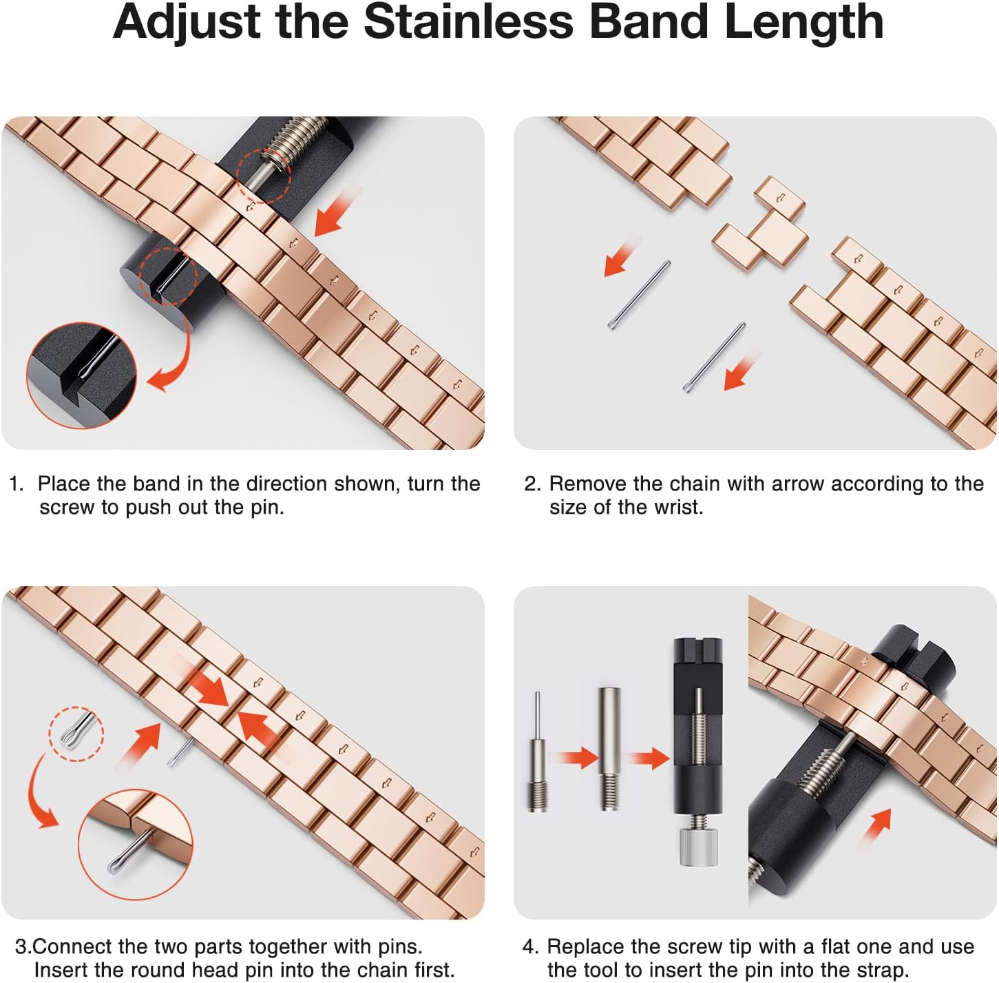 Thumbnail 5 de GEARYOU Slim Edelstahlarmband 41mm