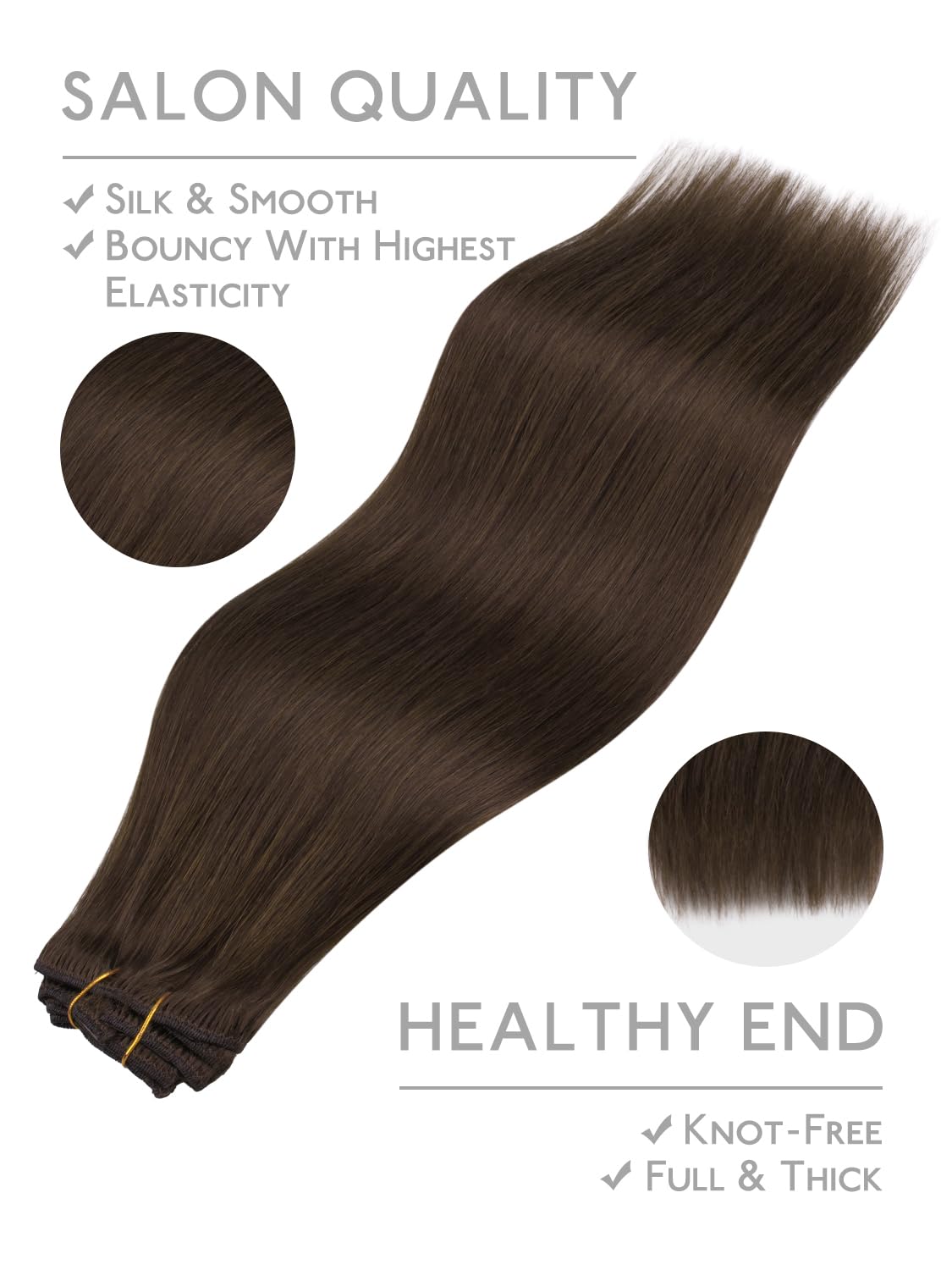 Detalle 2 de WENNALIFE Clip-in Echthaar Extensions 50 g
