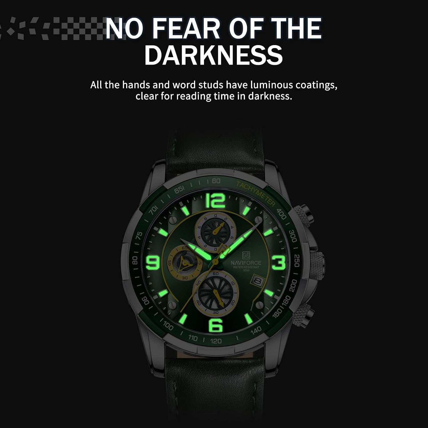 Thumbnail 4 de Naviforce Orologio sportivo cronografo analogico al quarzo da uomo — cinturino in pelle