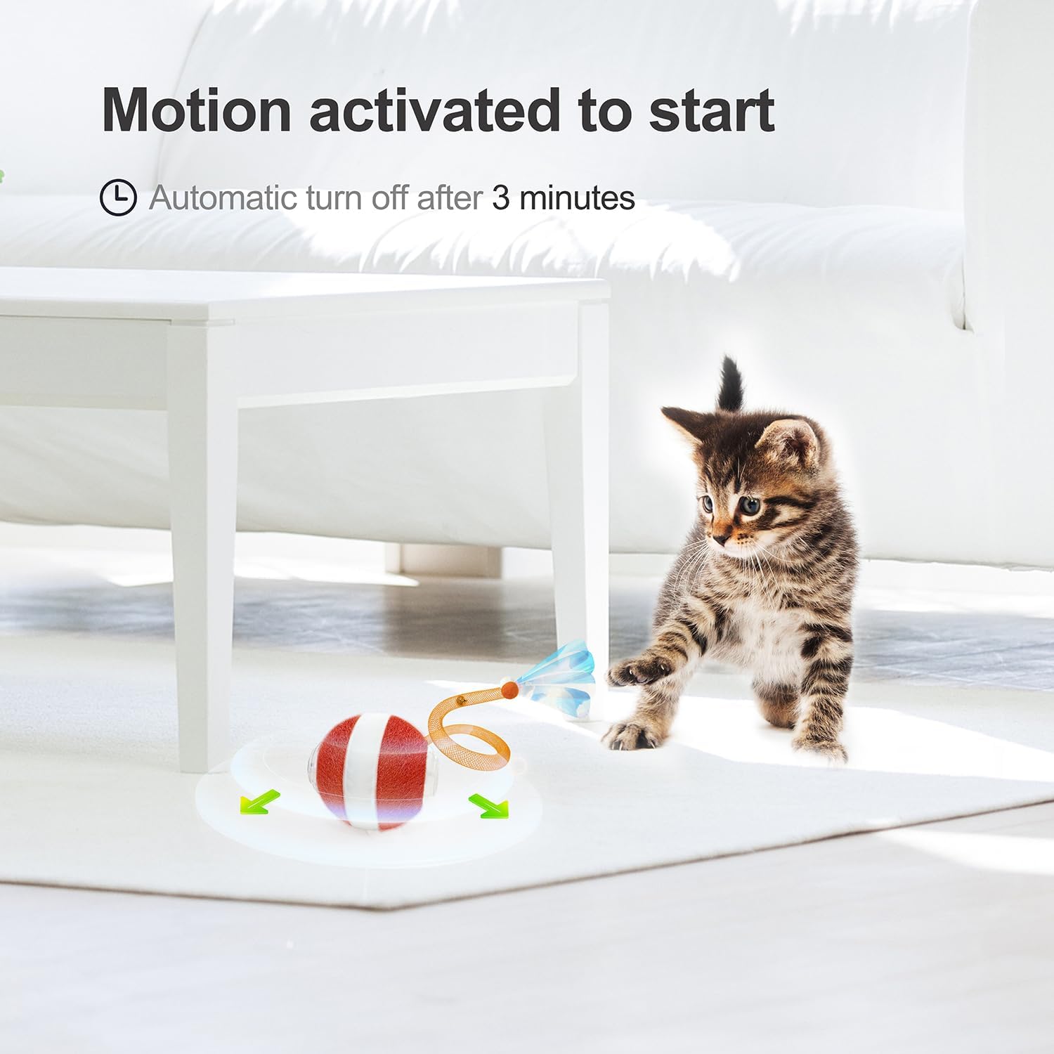 Thumbnail 4 de Jkanti 3rd Generation Agile Moving Cat Ball for Cats 🐱