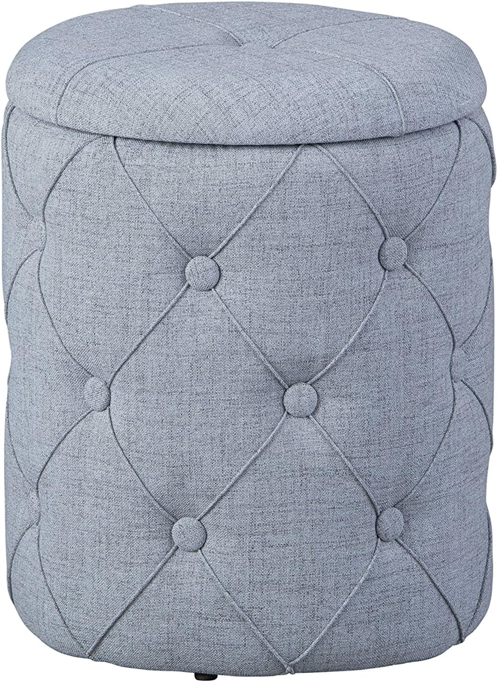 Inter Link 13Casa Cool H03 Pouff Contenitore in Tessuto Grigio 34x34x40 cm