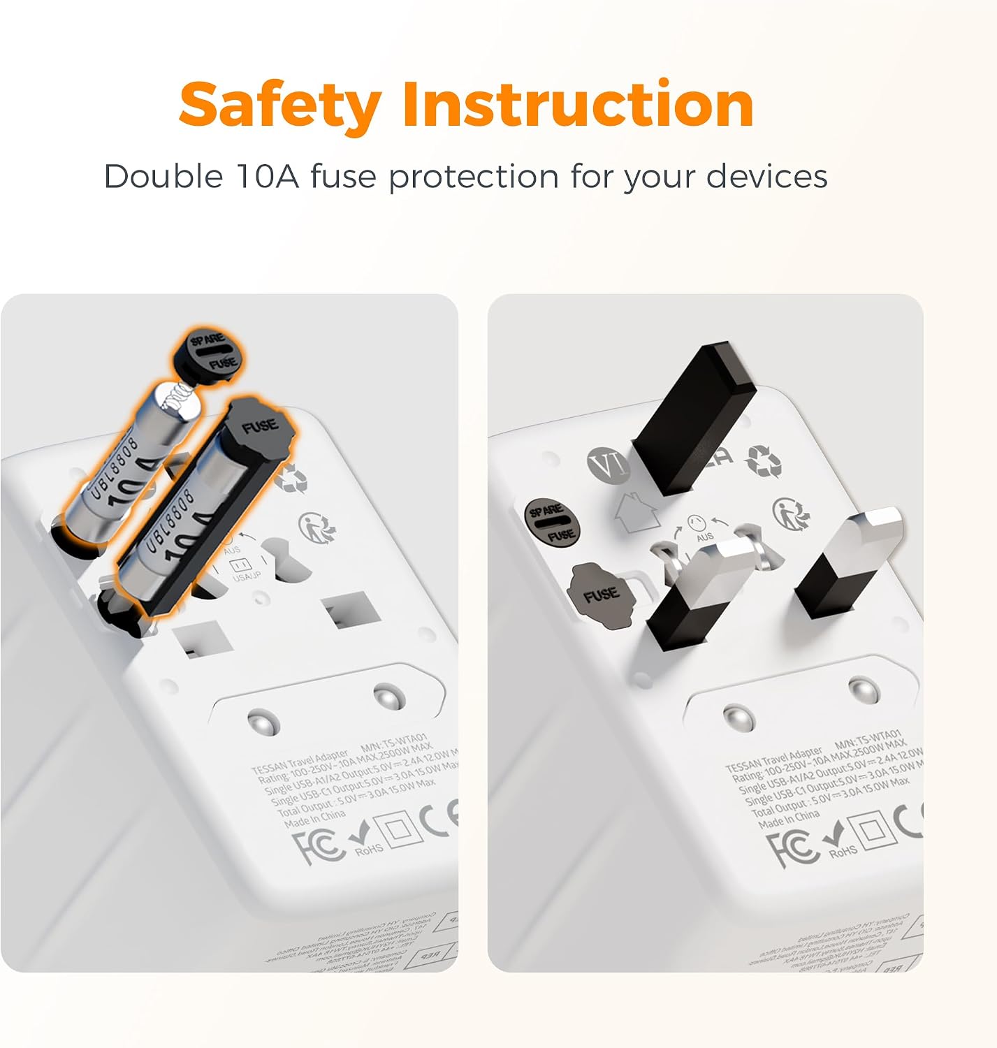 Thumbnail 5 de TESSAN Universal Travel Adapter