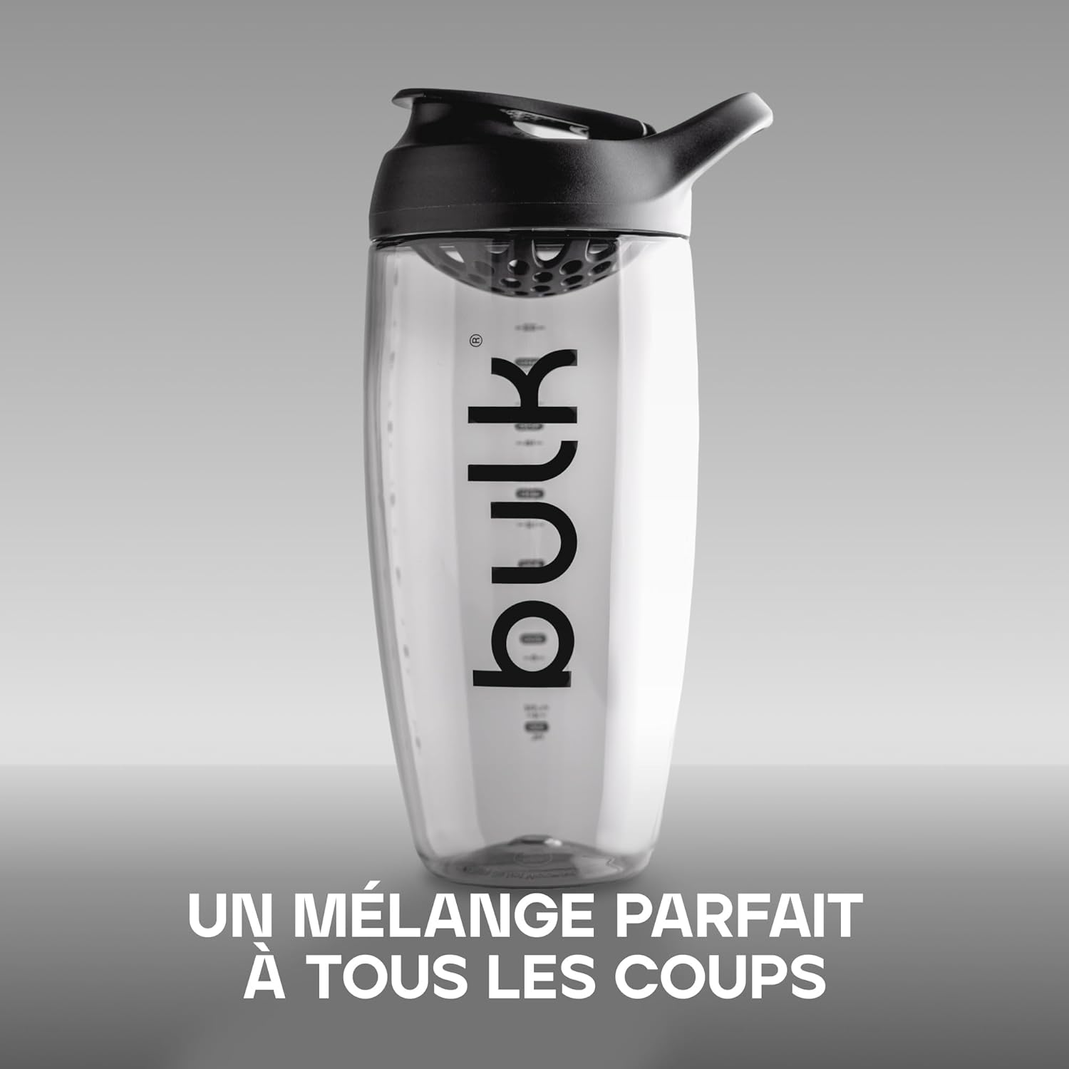 Detalle de Bulk x Promixx Pursuit Ecozen Shaker Noir 700ml – Étanche et Résistant aux Chocs
