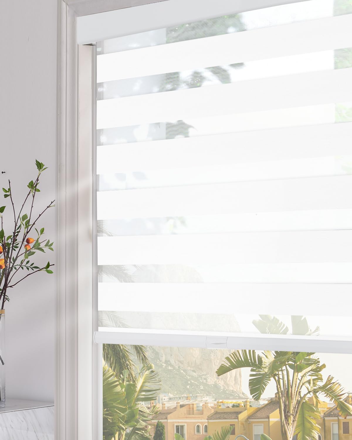 Detalle de Persilux Blackout Zebra Blinds 17" x 64"