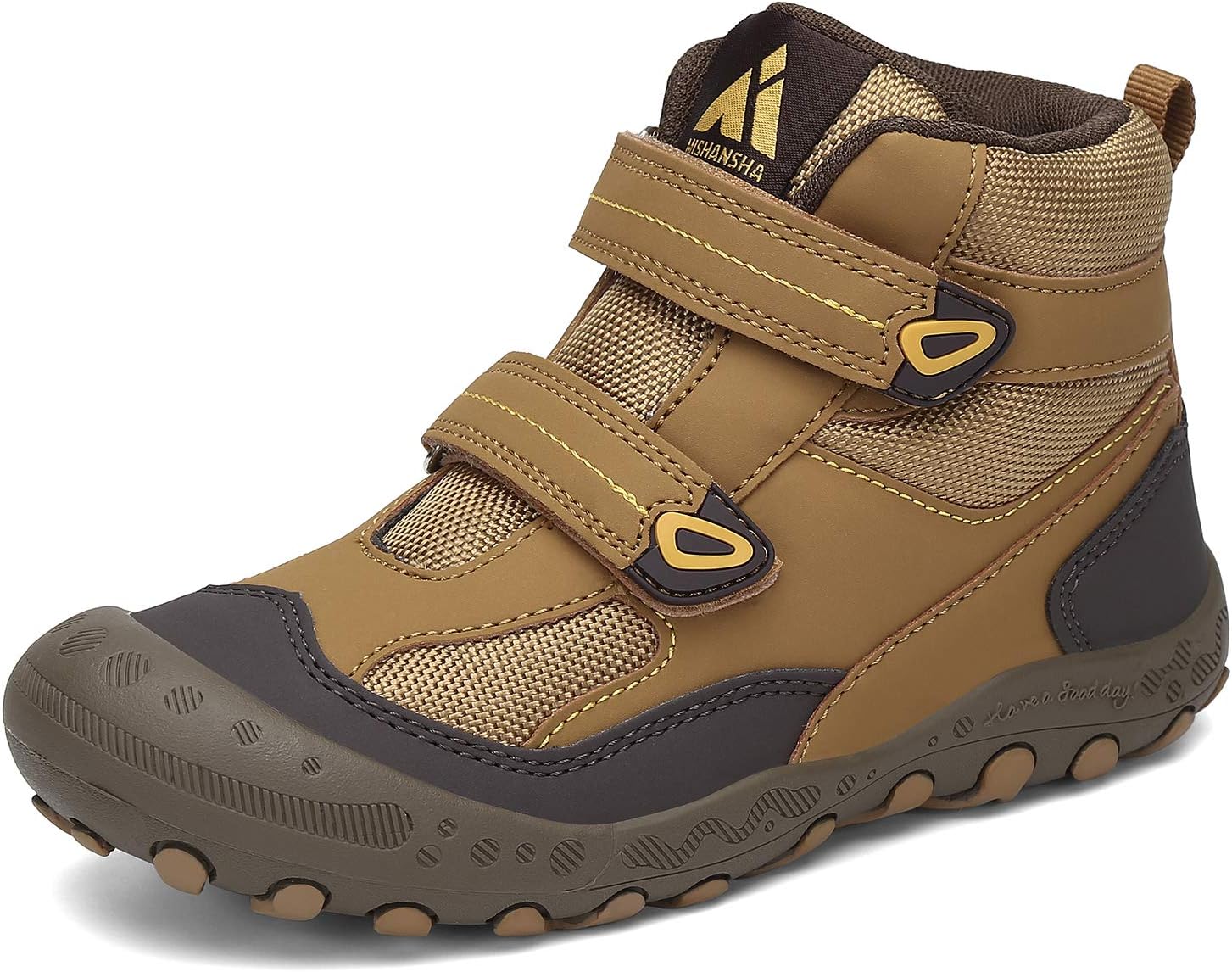Detalle de Mishansha Kids Hiking Boots: Water-Resistant, Anti-Collision Toddler Footwear