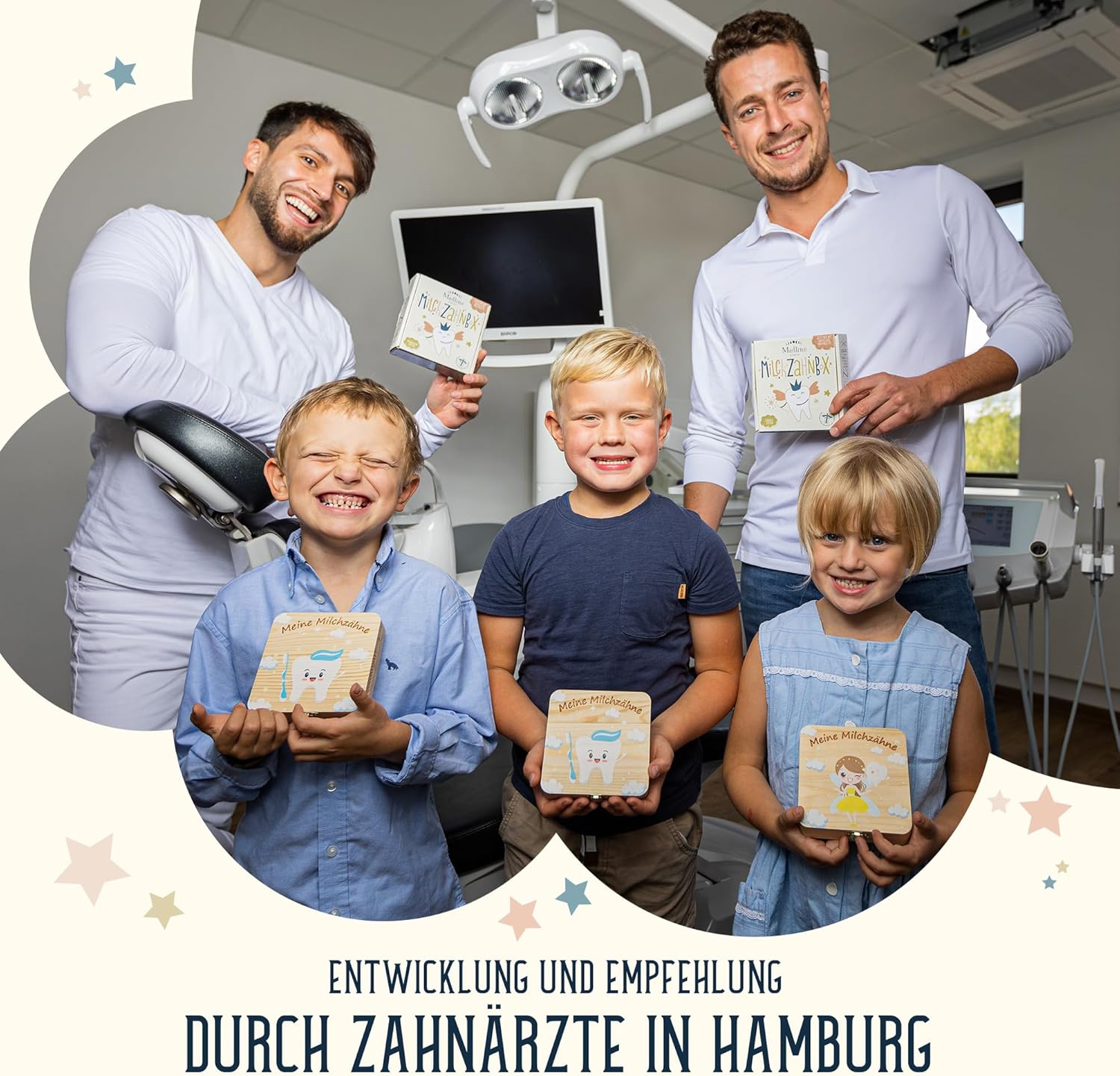 Thumbnail 6 de Madlino Zahndose „Milchzähne“ für Mädchen & Jungen inkl. Zahnfee-Brief & Lupe – personalisiert aus Holz