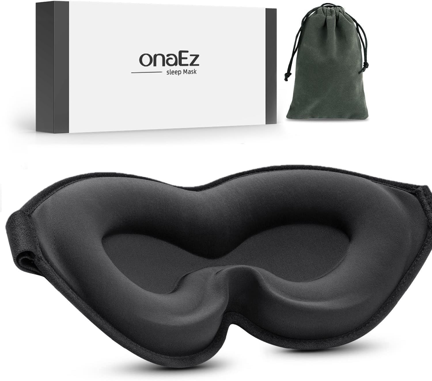 Thumbnail 6 de onaEz 2024 Verbesserte Schlafmaske – 3D-Kontur, lichtblockierend, atmungsaktiv