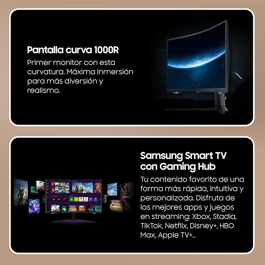 Thumbnail 1 de Samsung LS32BG652EUXEN Monitor Odyssey G6 32" QHD 240 Hz 📺